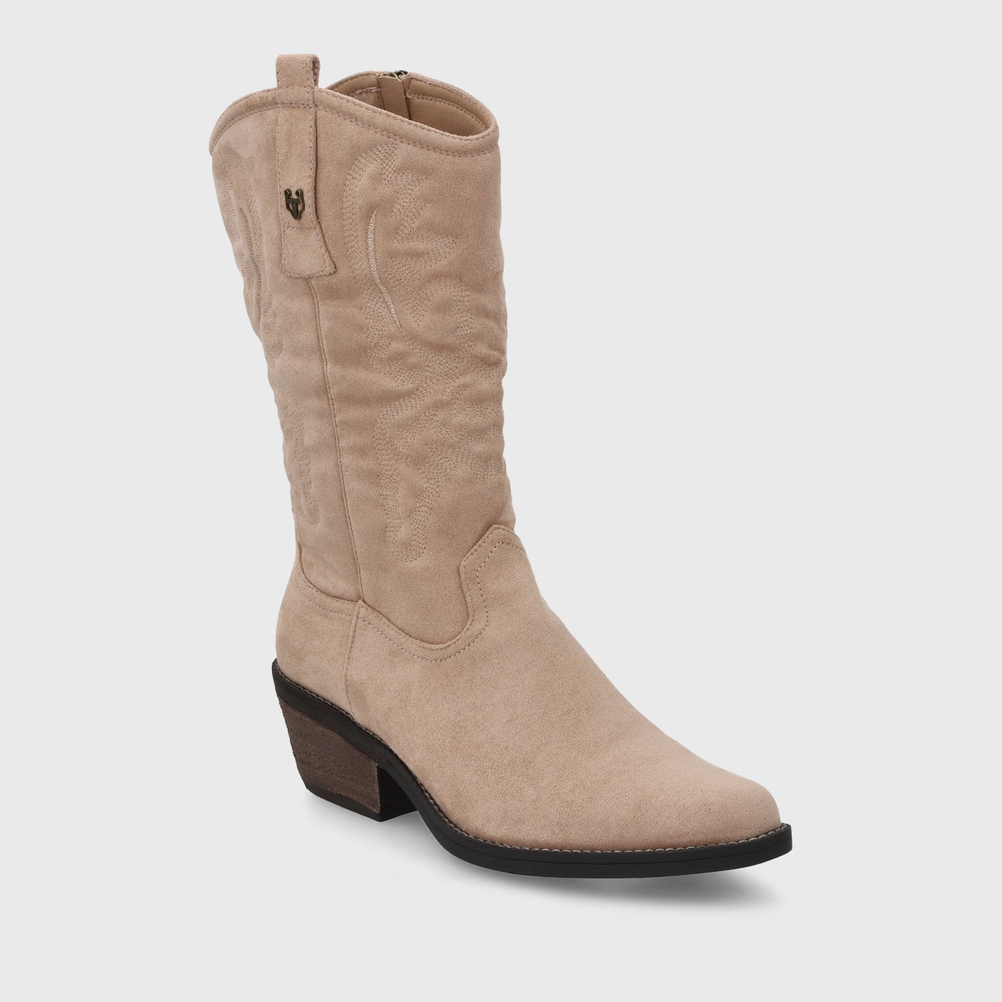 Bota Taco Beige Mujer 23714