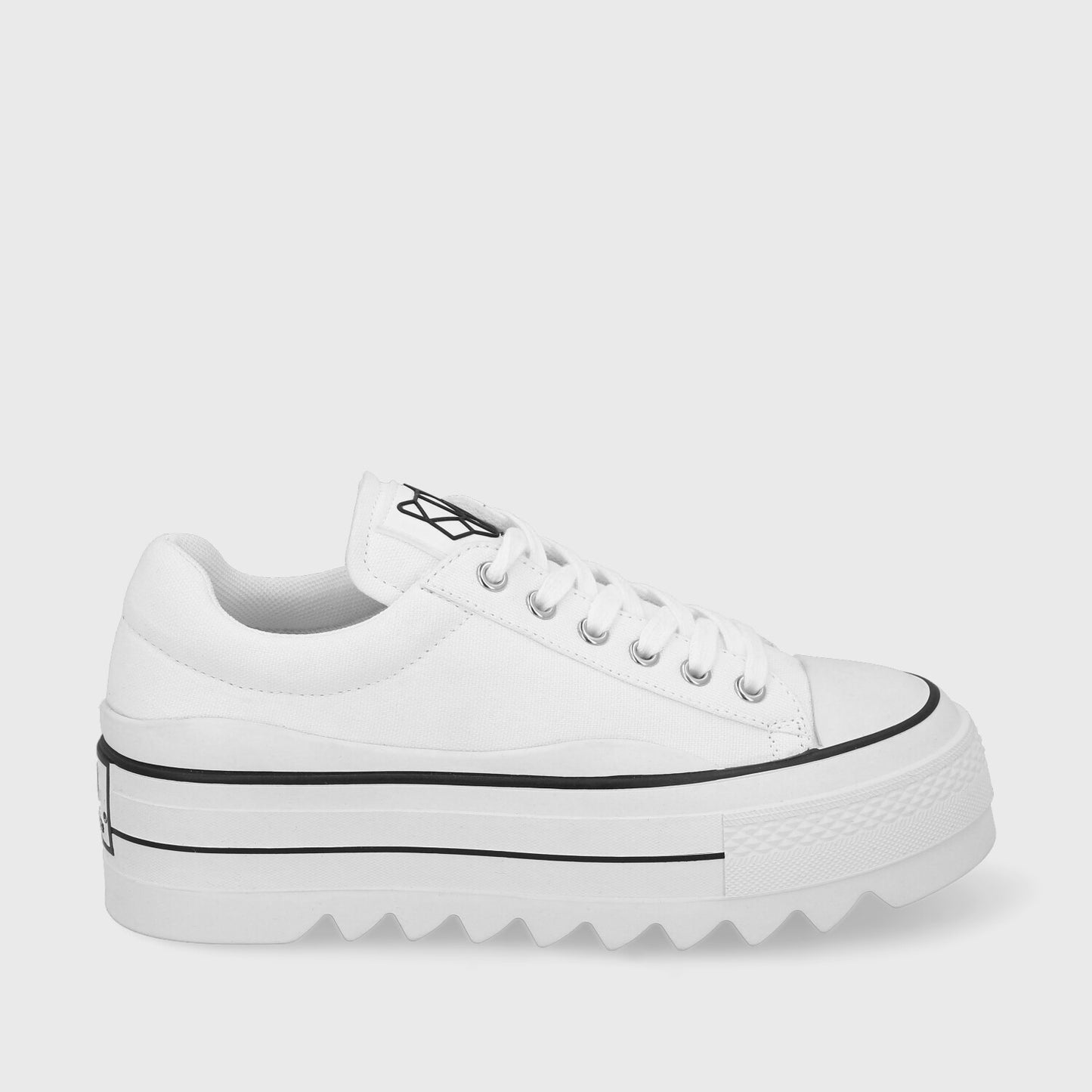Zapatilla Plataforma Blanca Mujer 33740