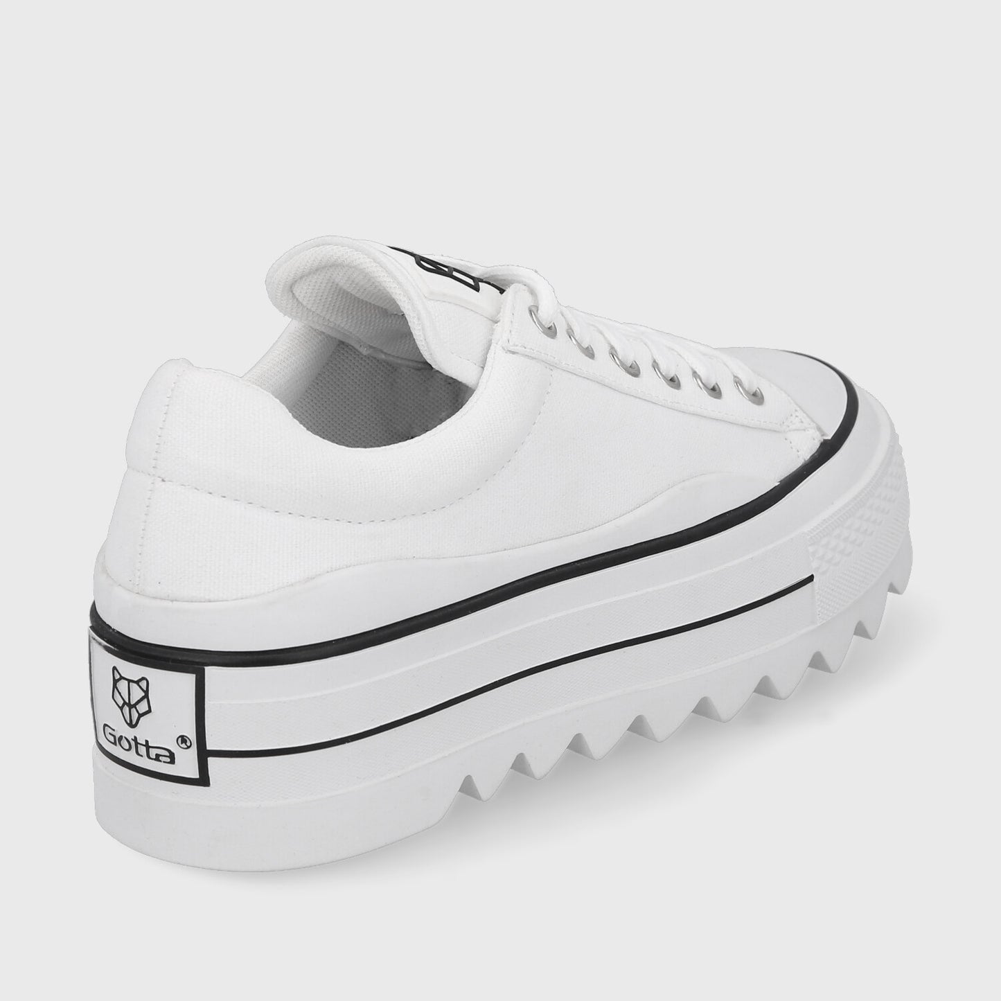 Zapatilla Plataforma Blanca Mujer 33740