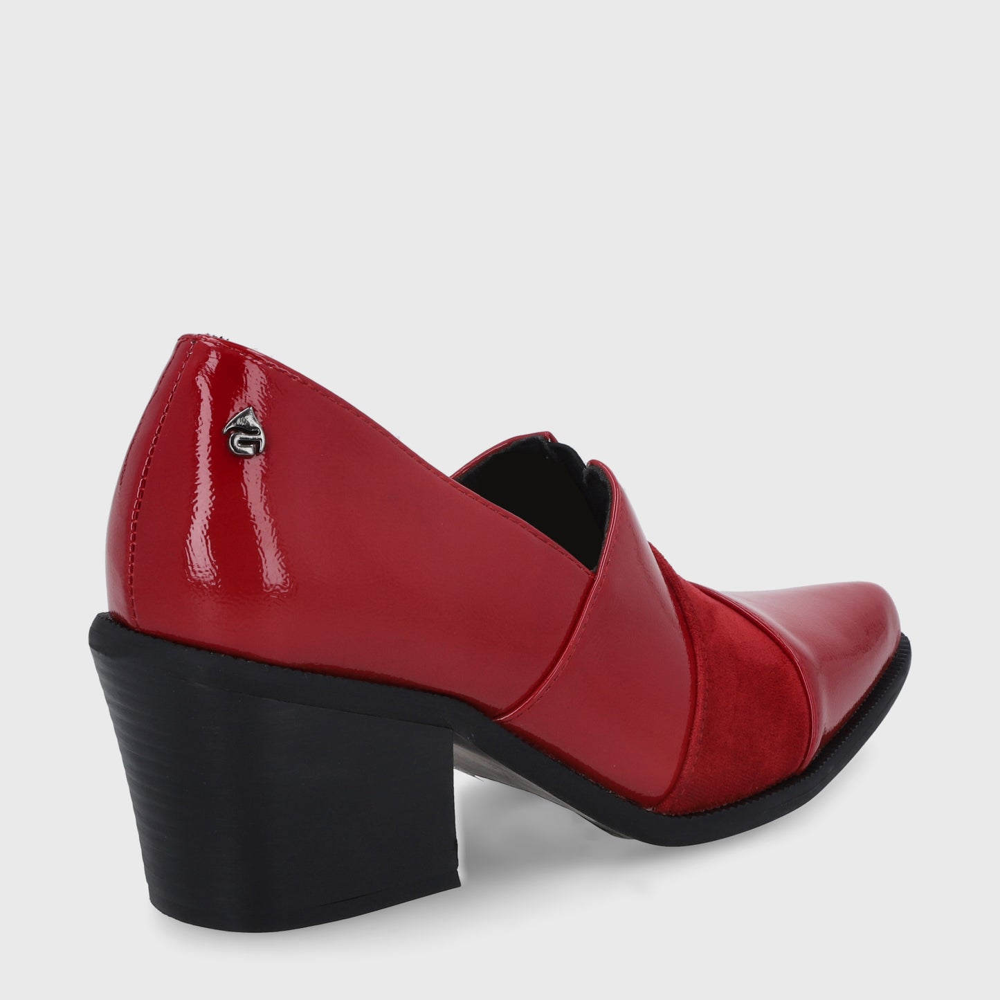 Zapato Taco Rojo Mujer 33765