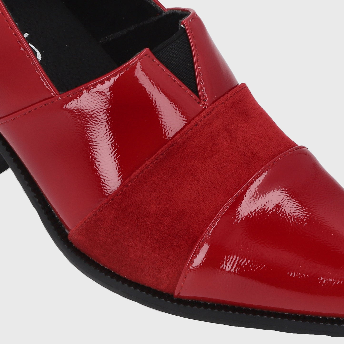 Zapato Taco Rojo Mujer 33765