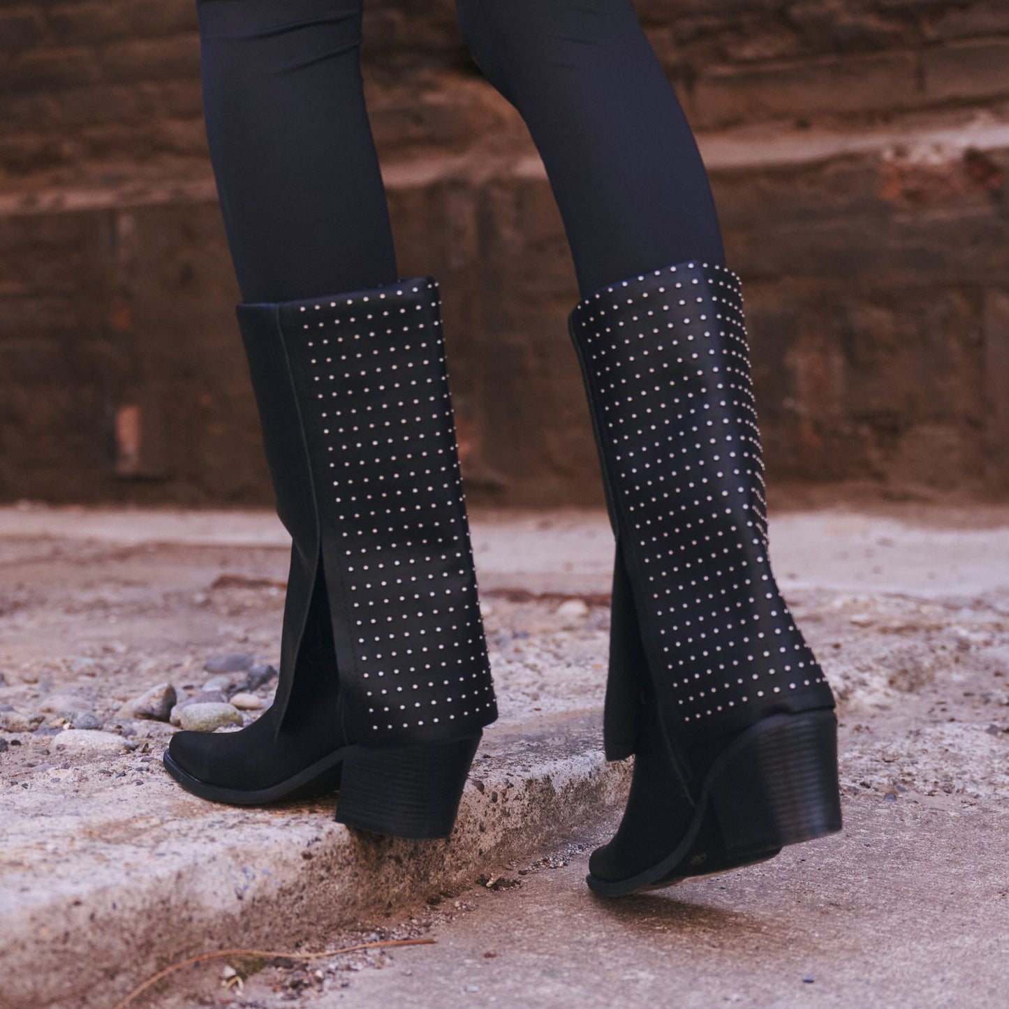 Bota Taco Negra Mujer 33769