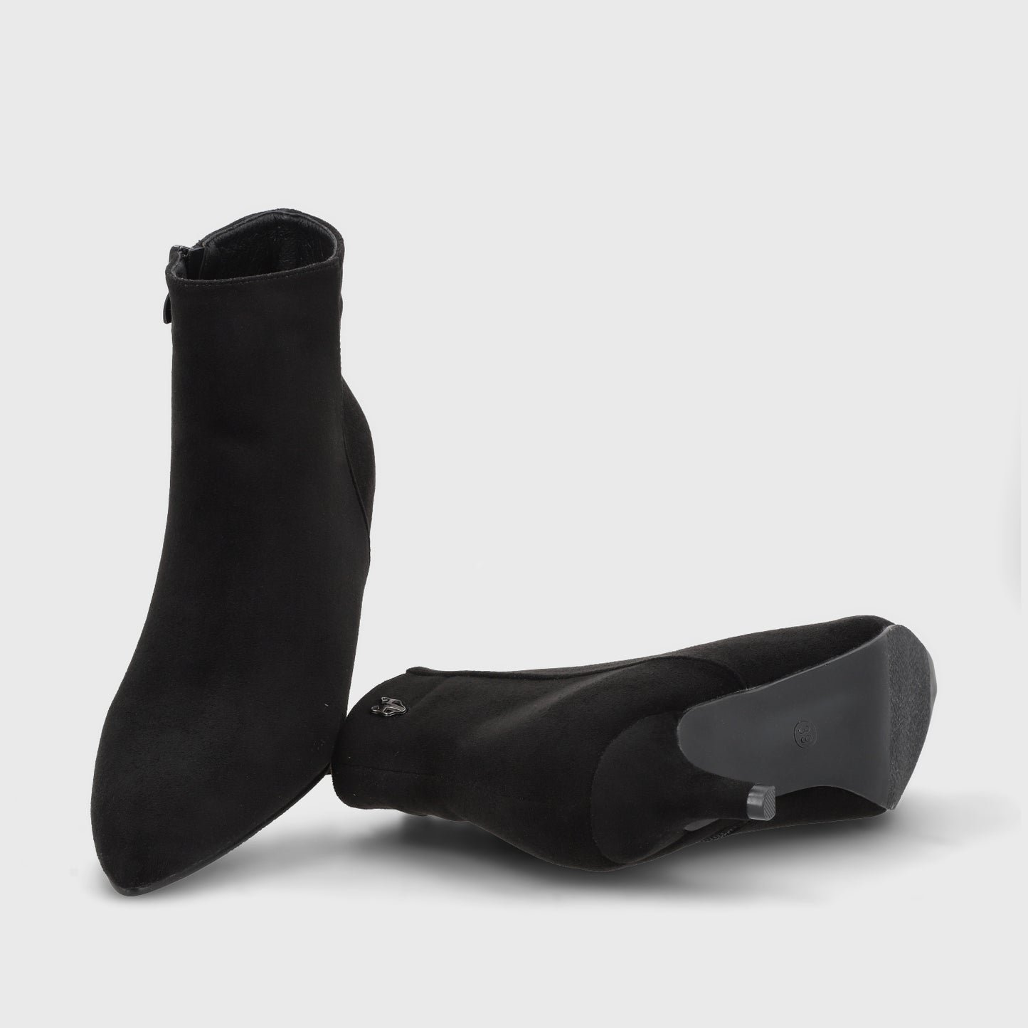 Botin Taco Negro Mujer 35606