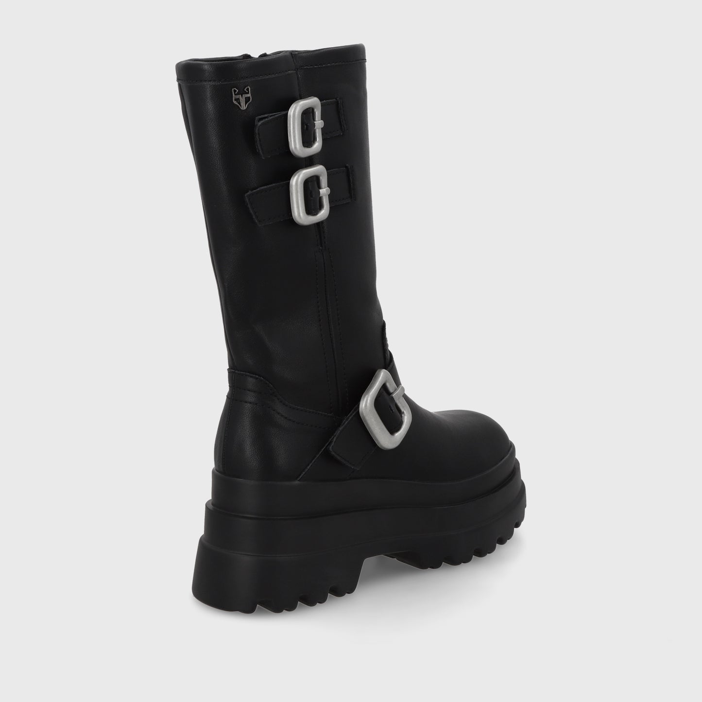 Bota Plataforma Negra Mujer 36037