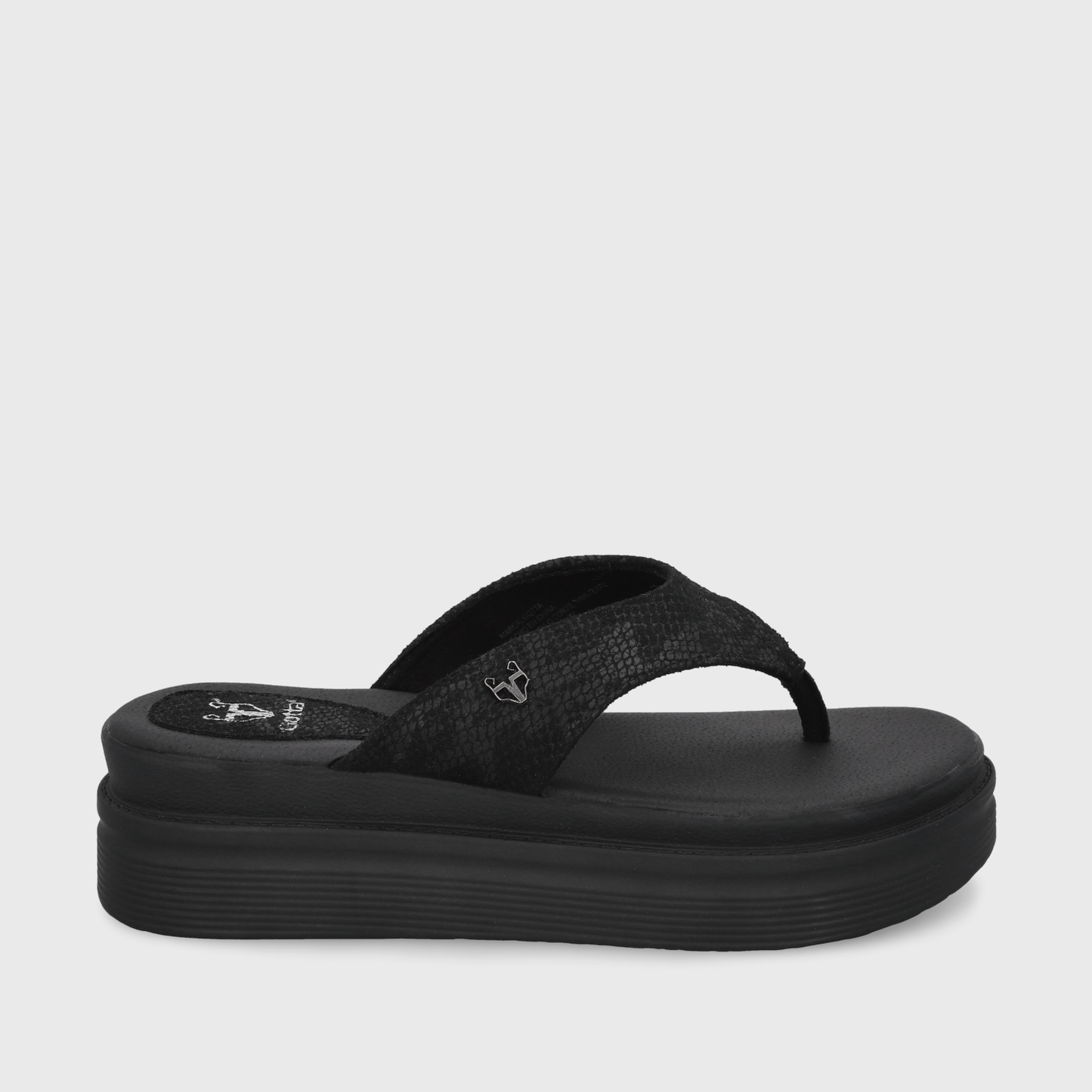 Sandalia Negra Mujer 43011