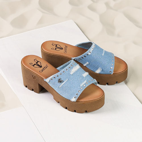 Sandalia Denim Mujer 43022