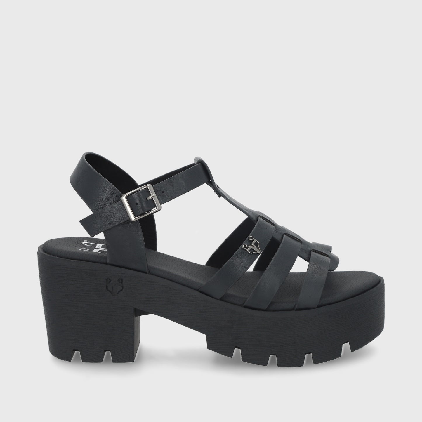 Sandalia Negra Mujer 43023