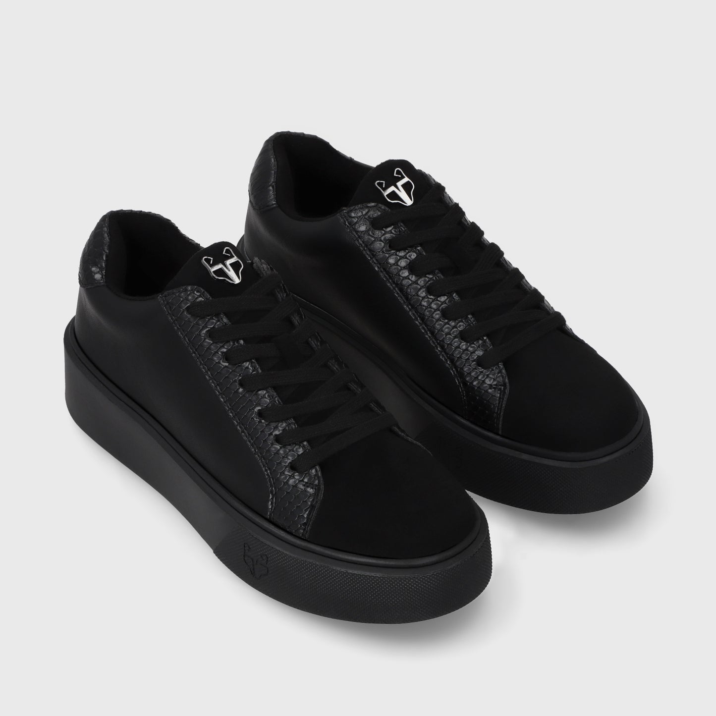 Zapatilla Negra Brillante Mujer 43042