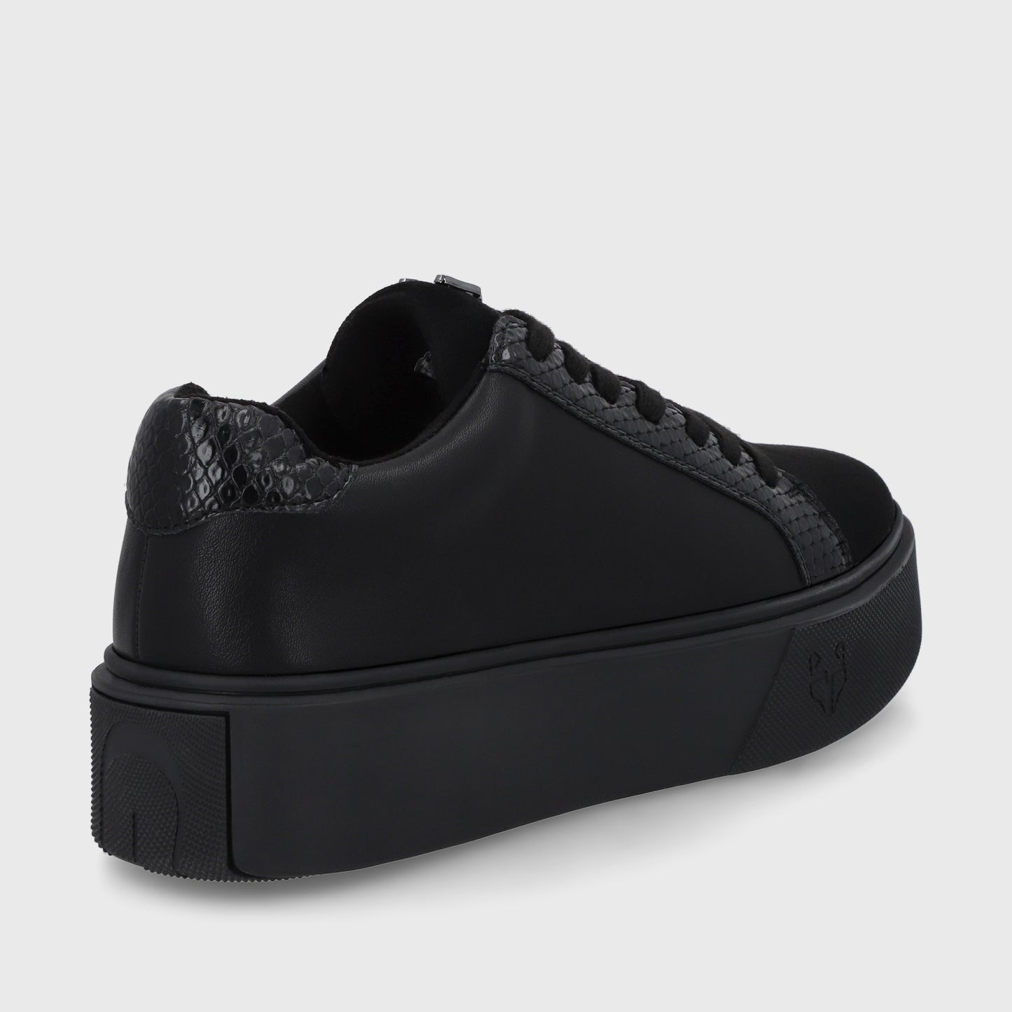 Zapatilla Negra Brillante Mujer 43042