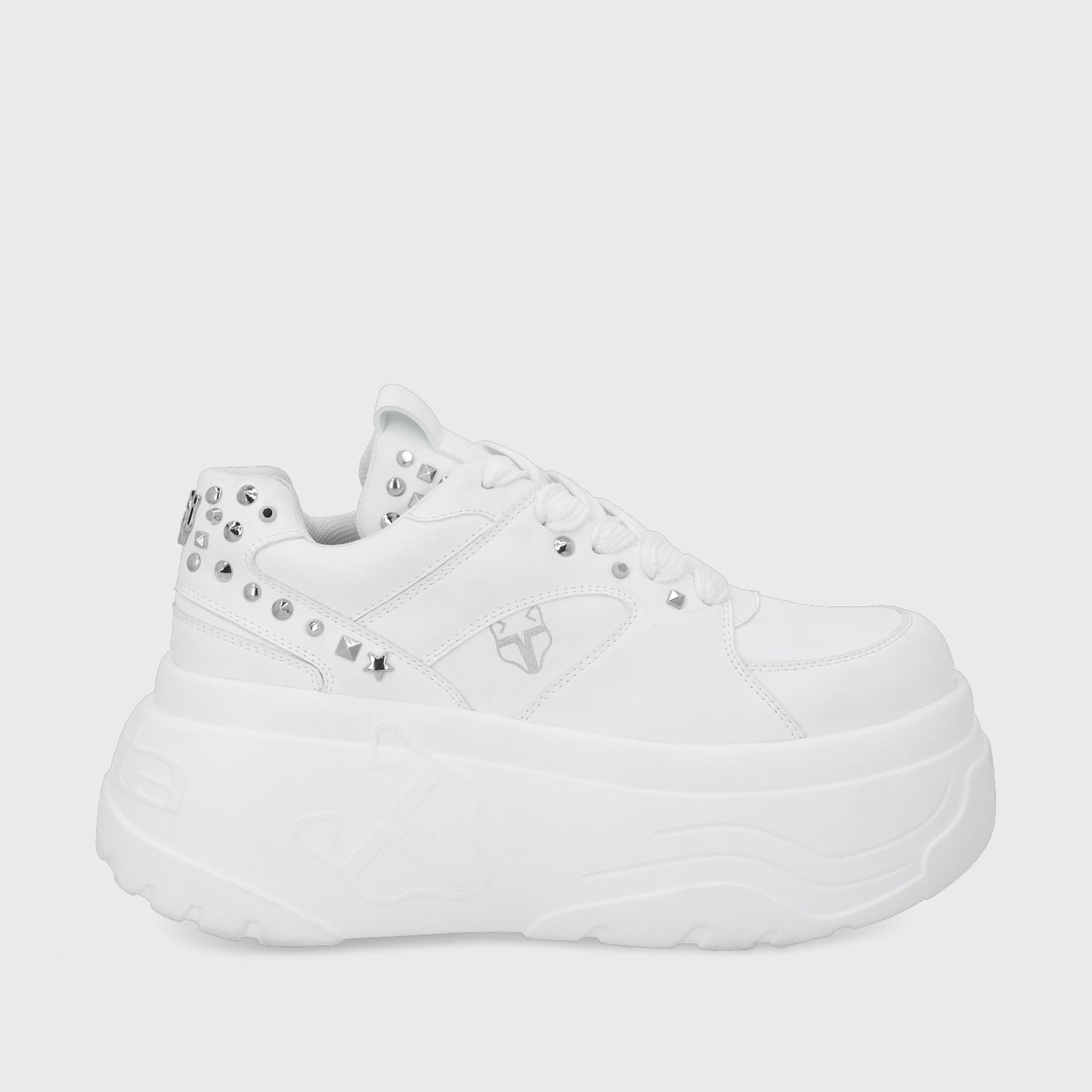 Zapatilla Plataforma Blanca Mujer 43062