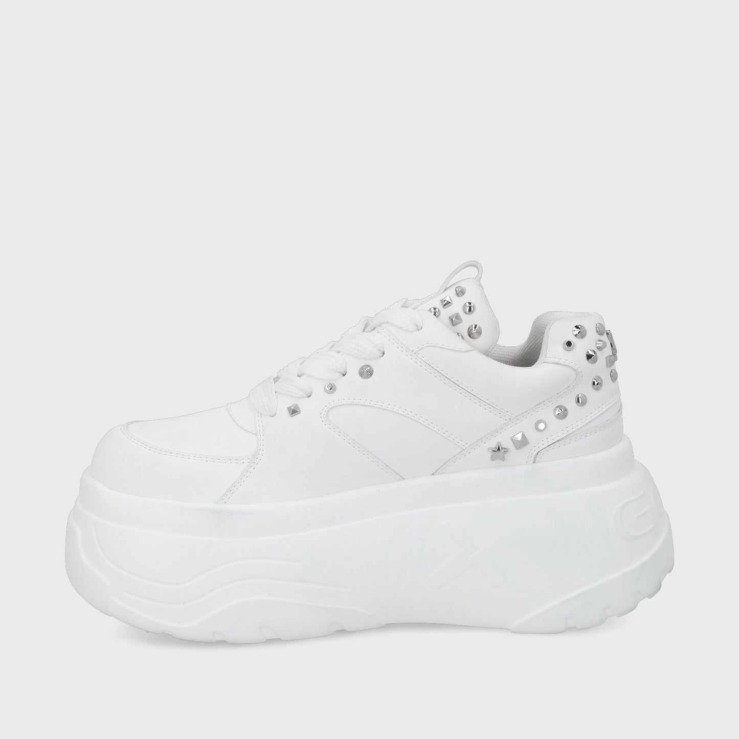 Zapatilla Plataforma Blanca Mujer 43062