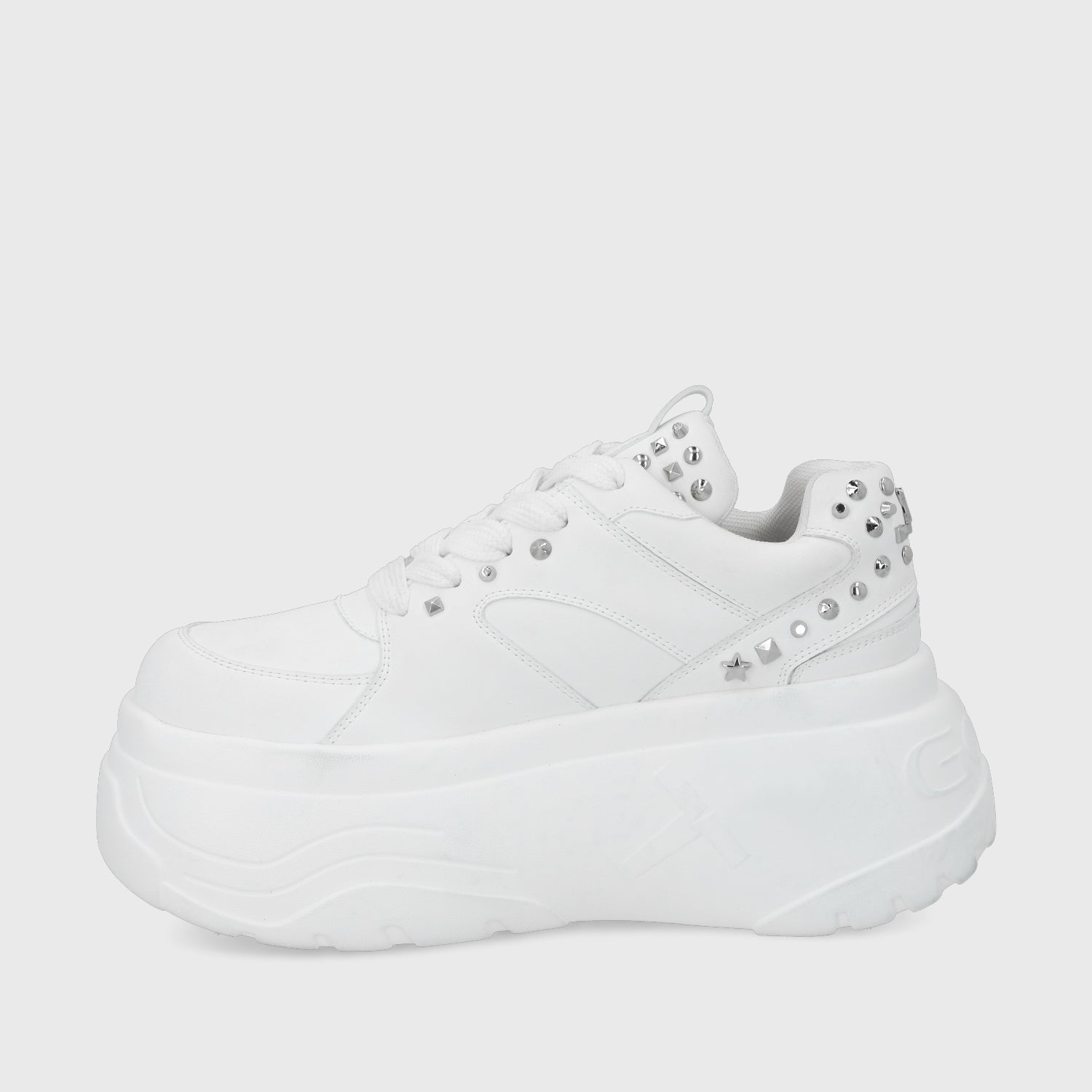 Zapatilla Plataforma Blanca  Mujer 43062