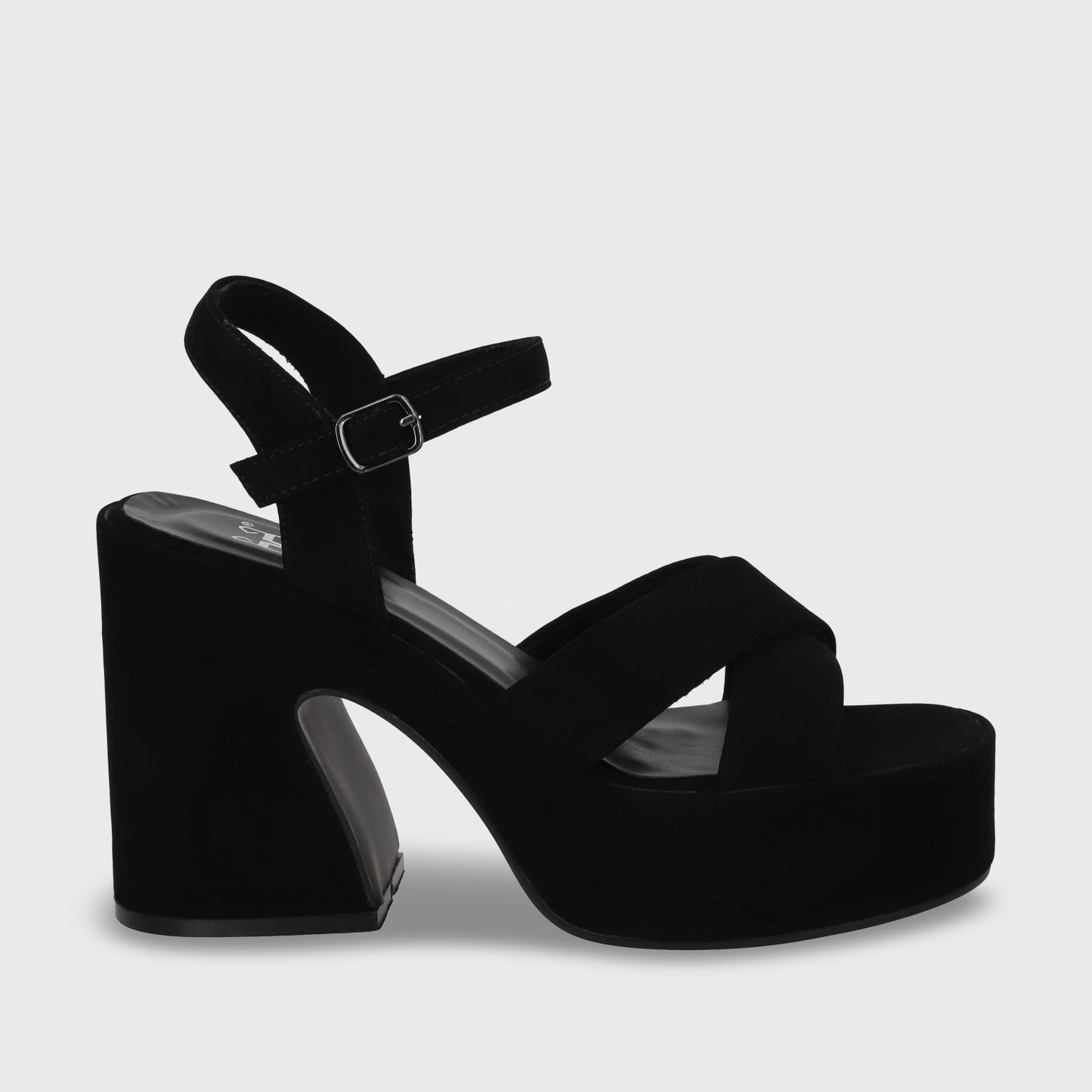 Sandalia Negra Mujer 45701
