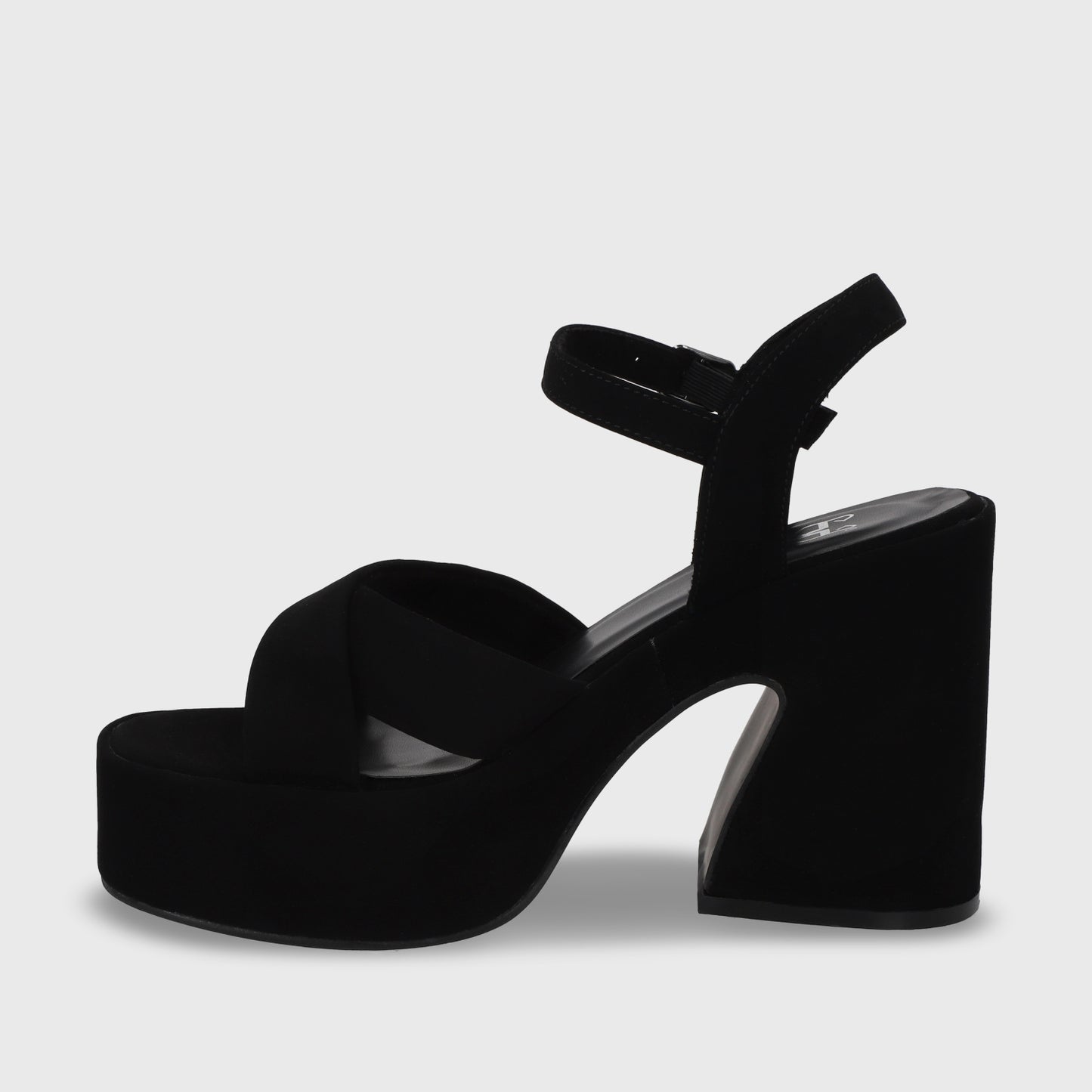 Sandalia Negra Mujer 45701