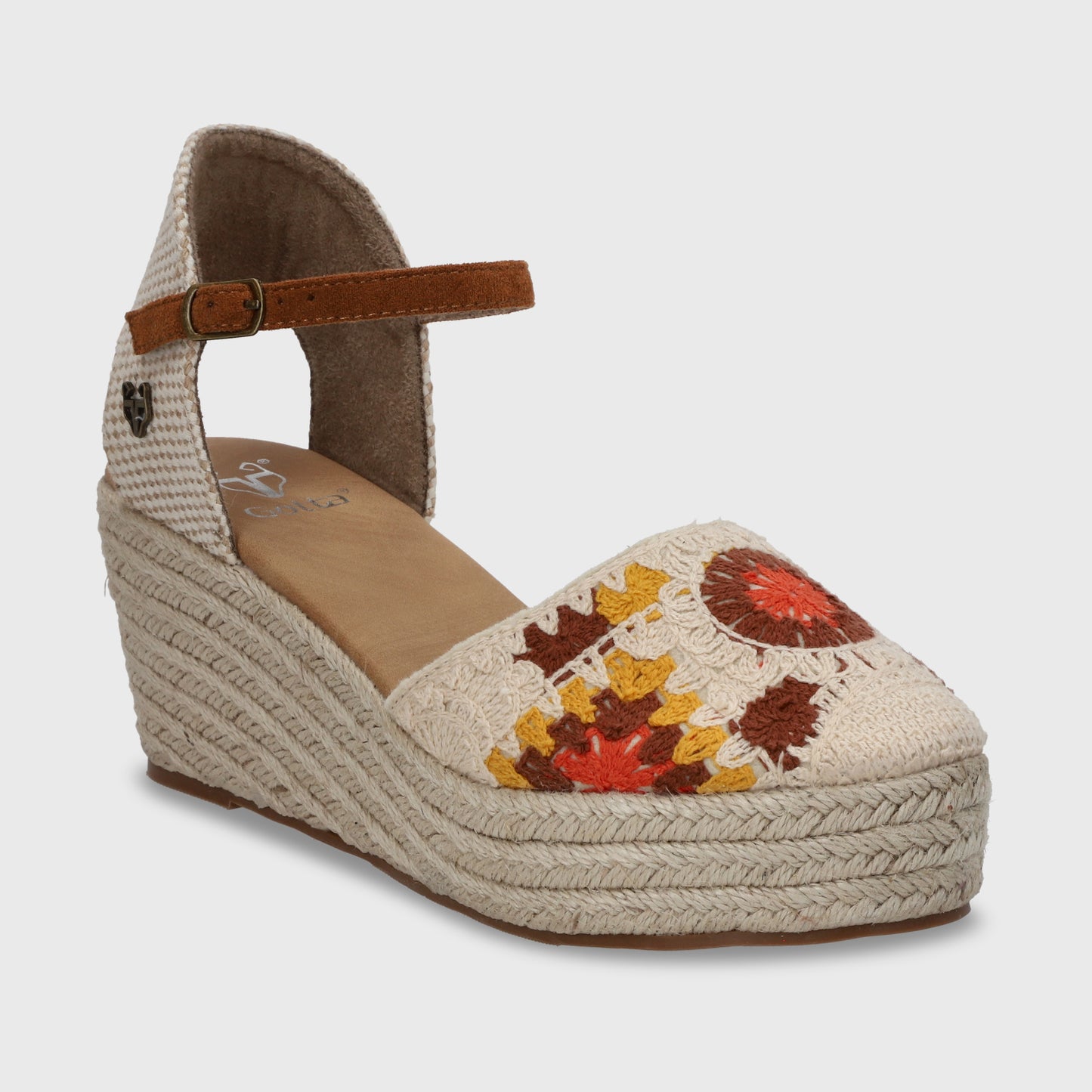 Sandalia Yute Beige Mujer 45711