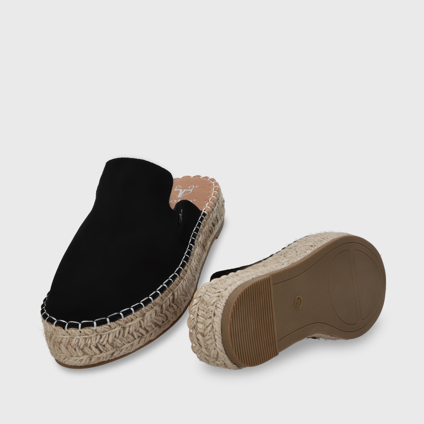 Puntilla Yute Negra Mujer 45721