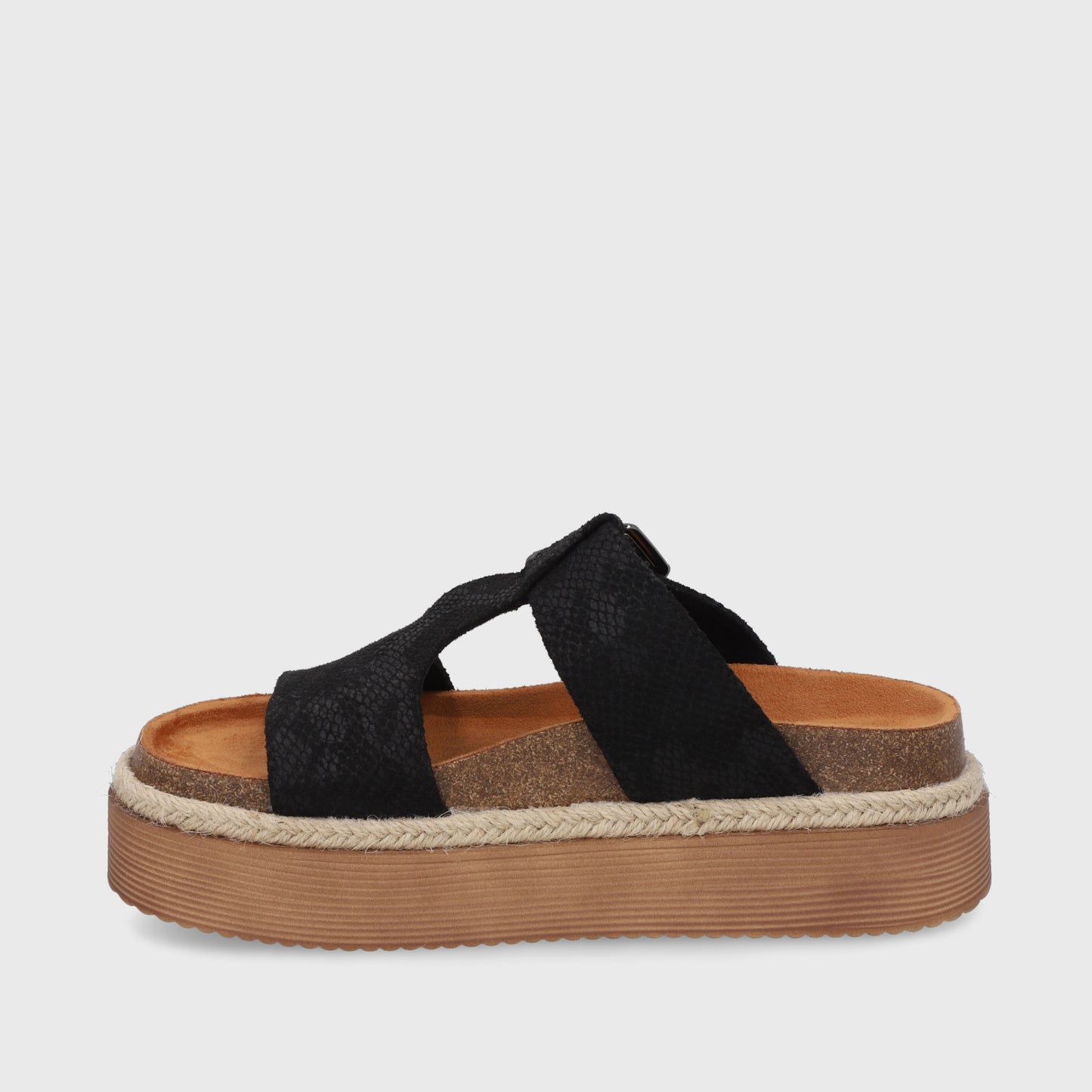 Sandalia Negra Mujer 45861