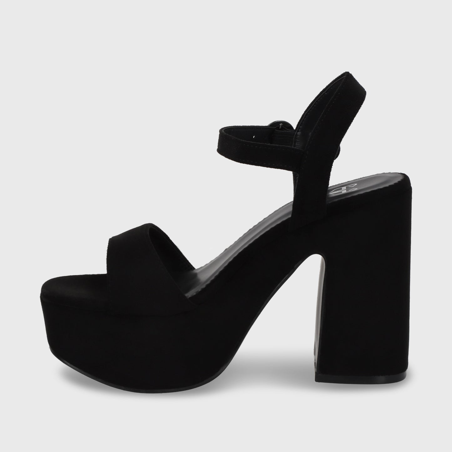 Sandalia Taco Negra Mujer 45910