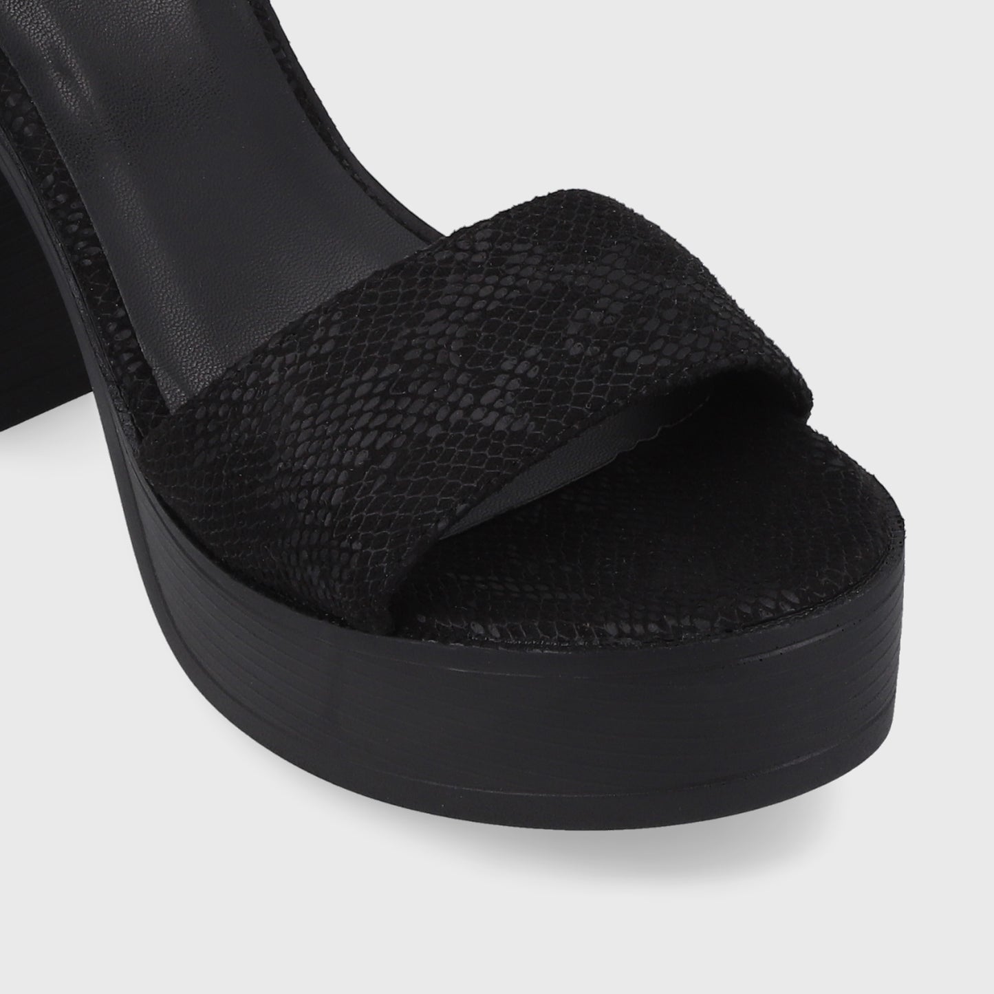 Sandalia Negra Mujer 45961