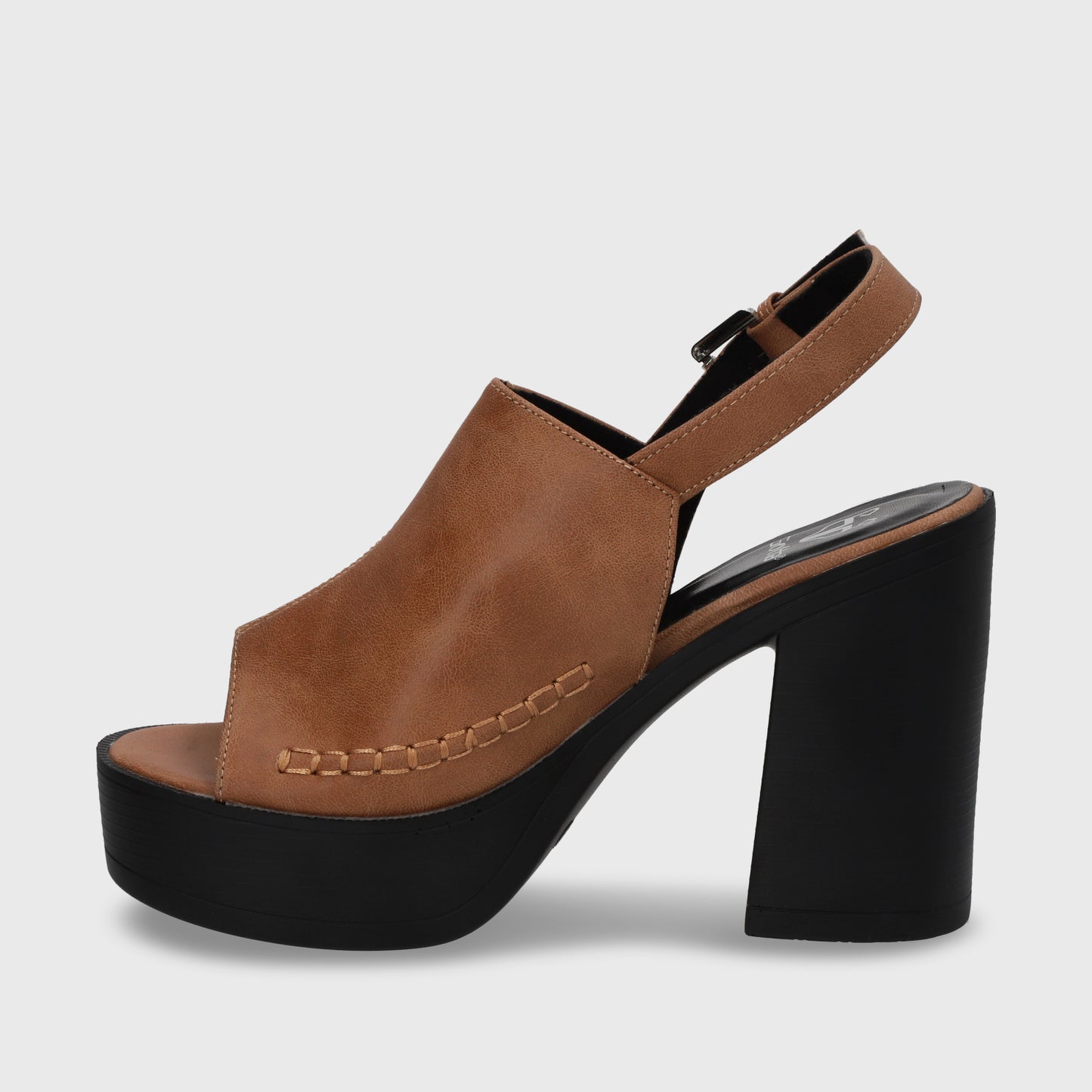 Sandalia Plataforma Camel Mujer 45962