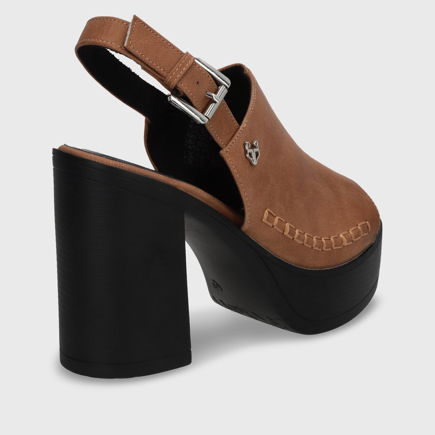 Sandalia Plataforma Camel Mujer 45962