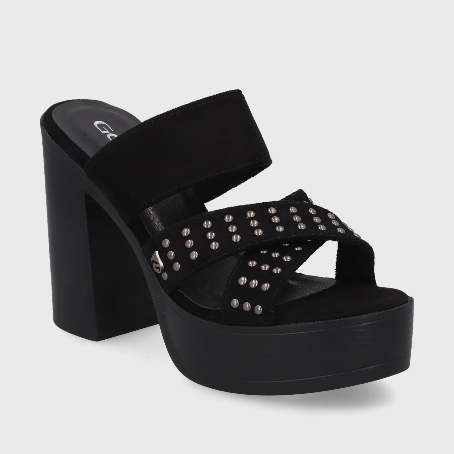 Sandalia Negra Mujer 45964