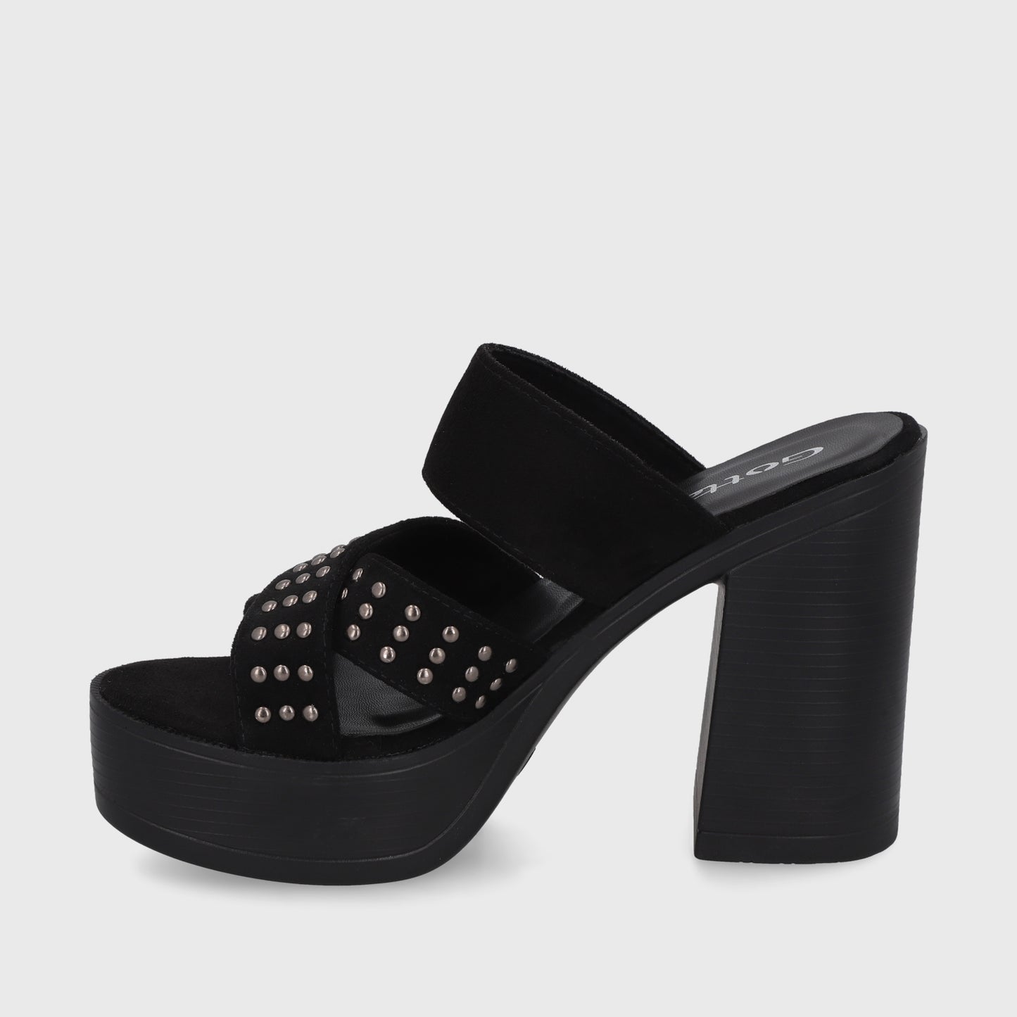 Sandalia Negra Mujer 45964