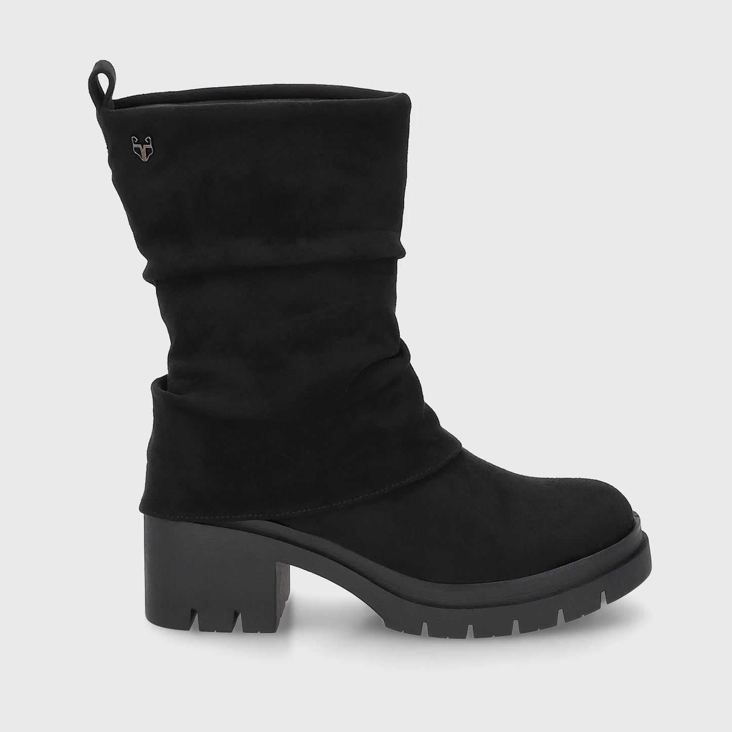 Botin Plataforma Negro Mujer 46205