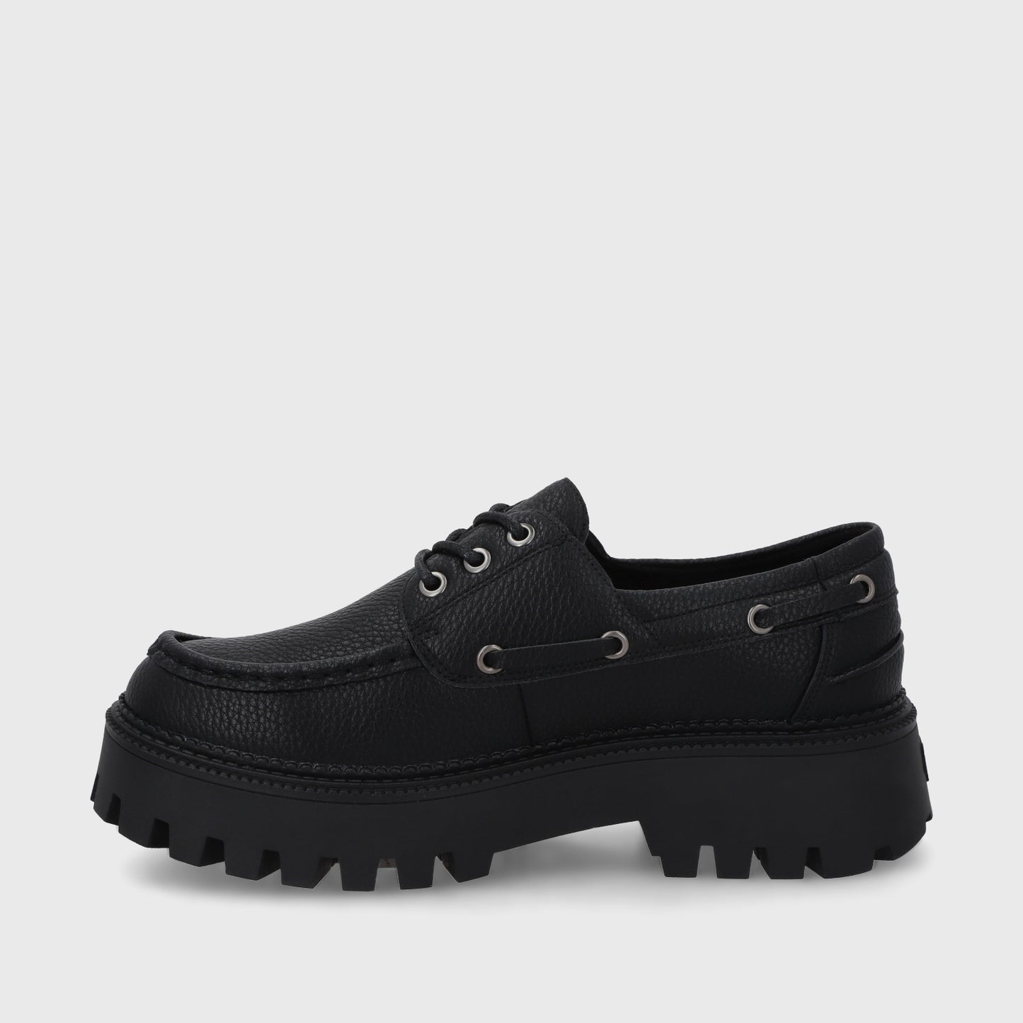 Zapato Plataforma Negro Mujer 46302