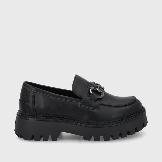 Zapato Plataforma Negro Mujer 46303