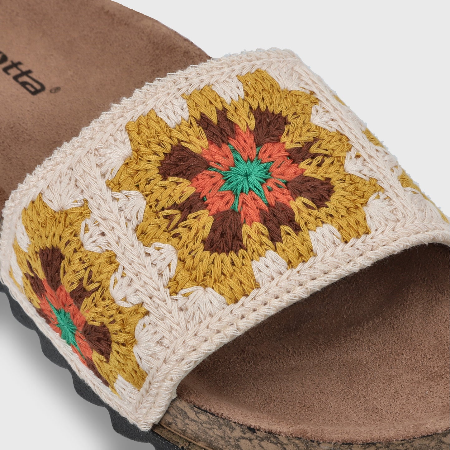 Sandalia Plana Multicolor Mujer 52030