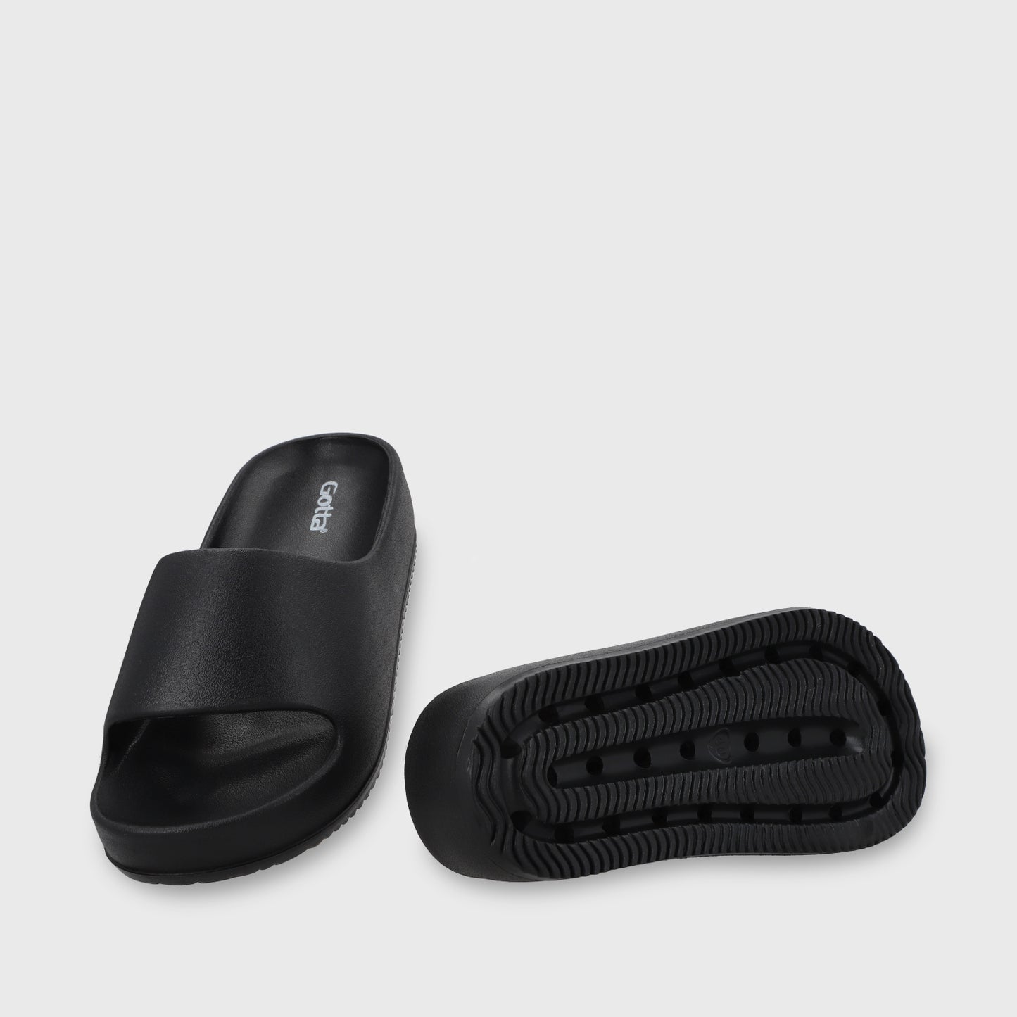 Sandalia Plataforma Negra Mujer 52070