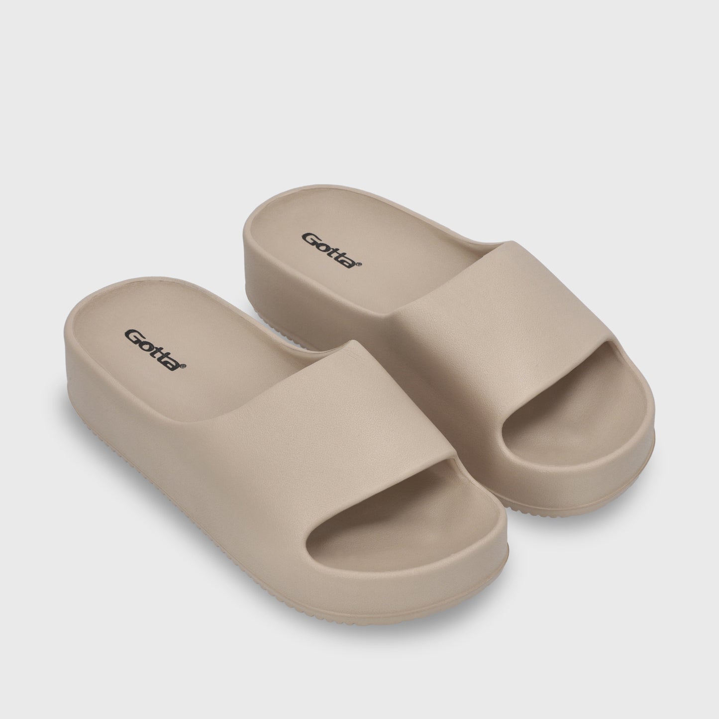 Sandalia Plataforma Beige Mujer 52070