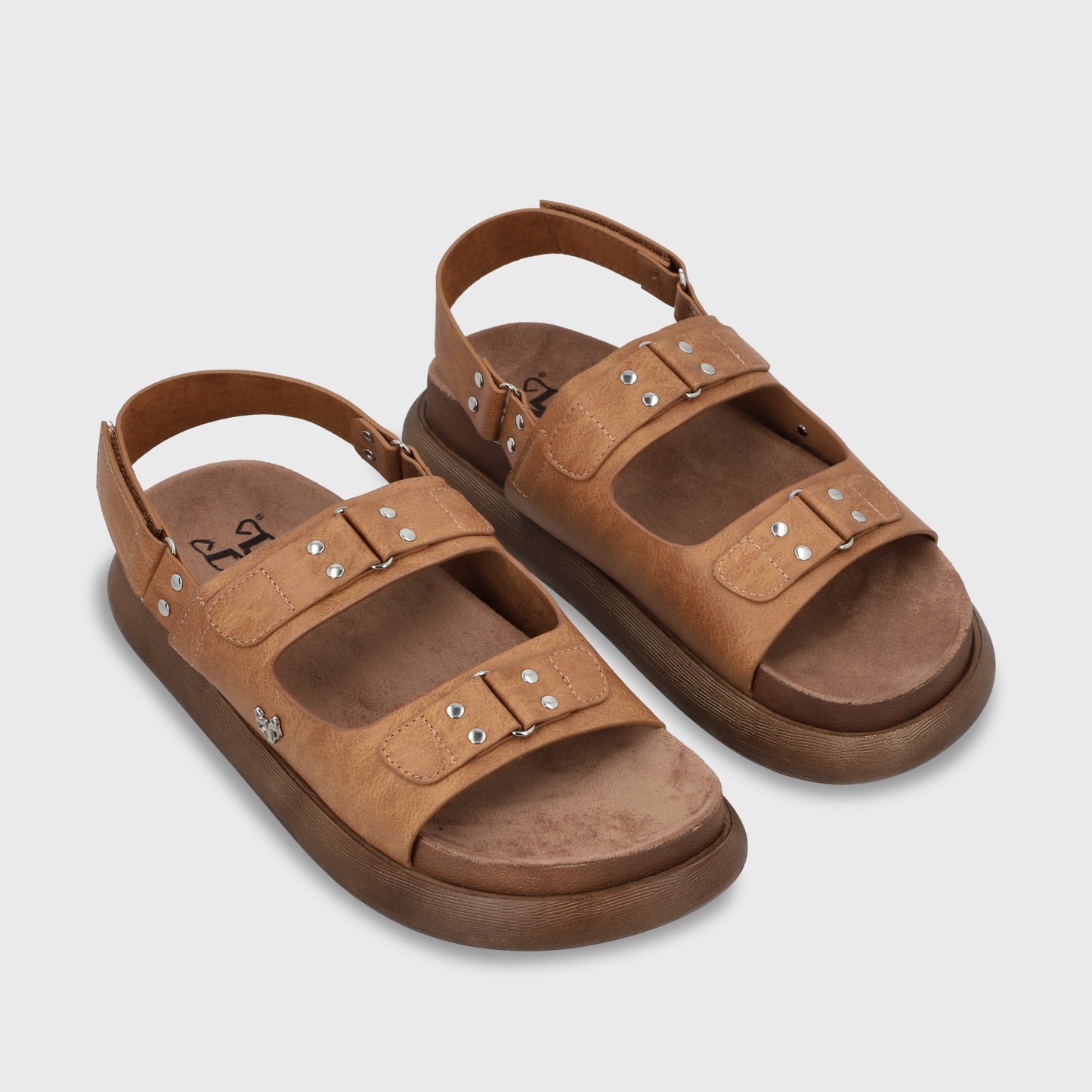 Sandalia Plano Café Mujer 53701