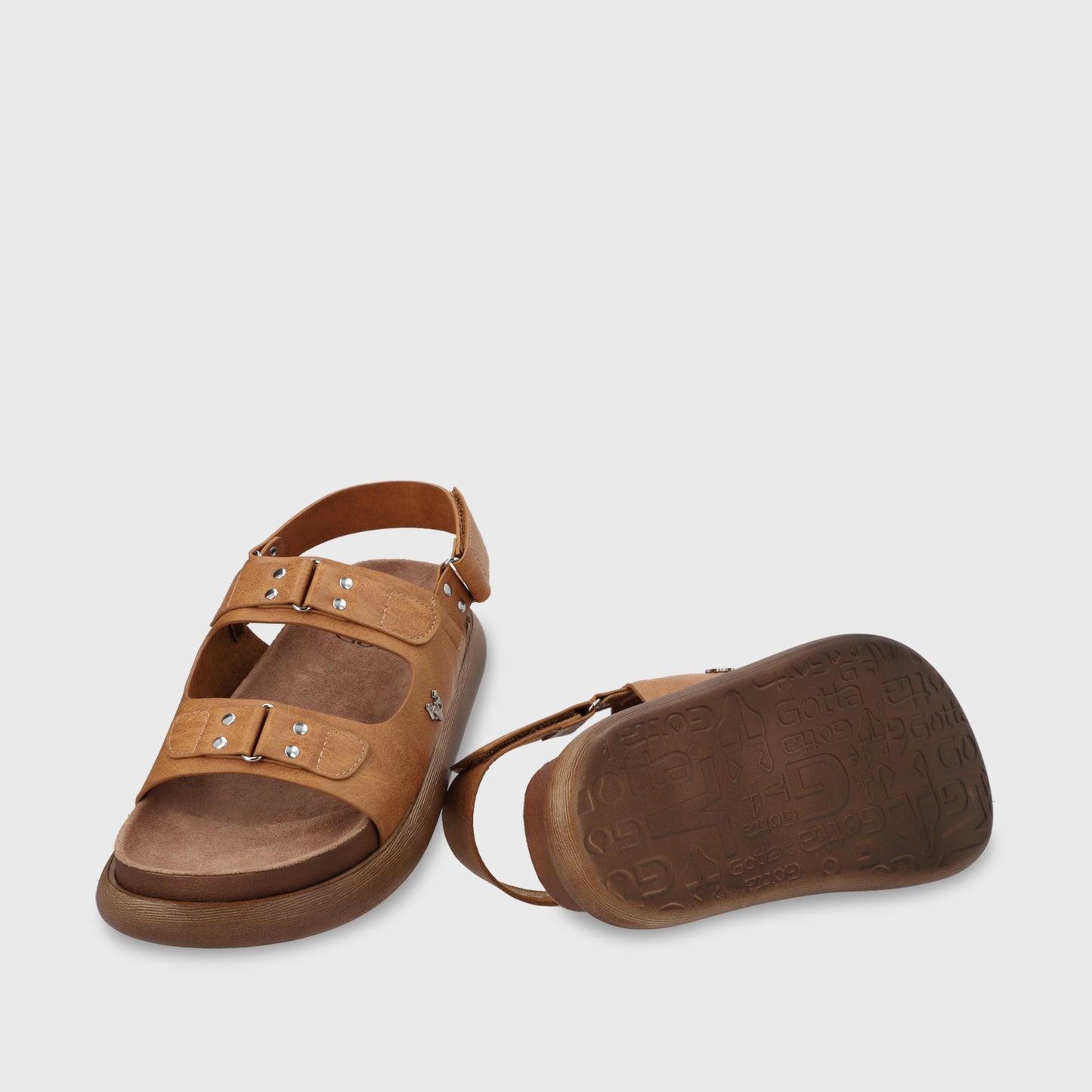 Sandalia Plano Café Mujer 53701