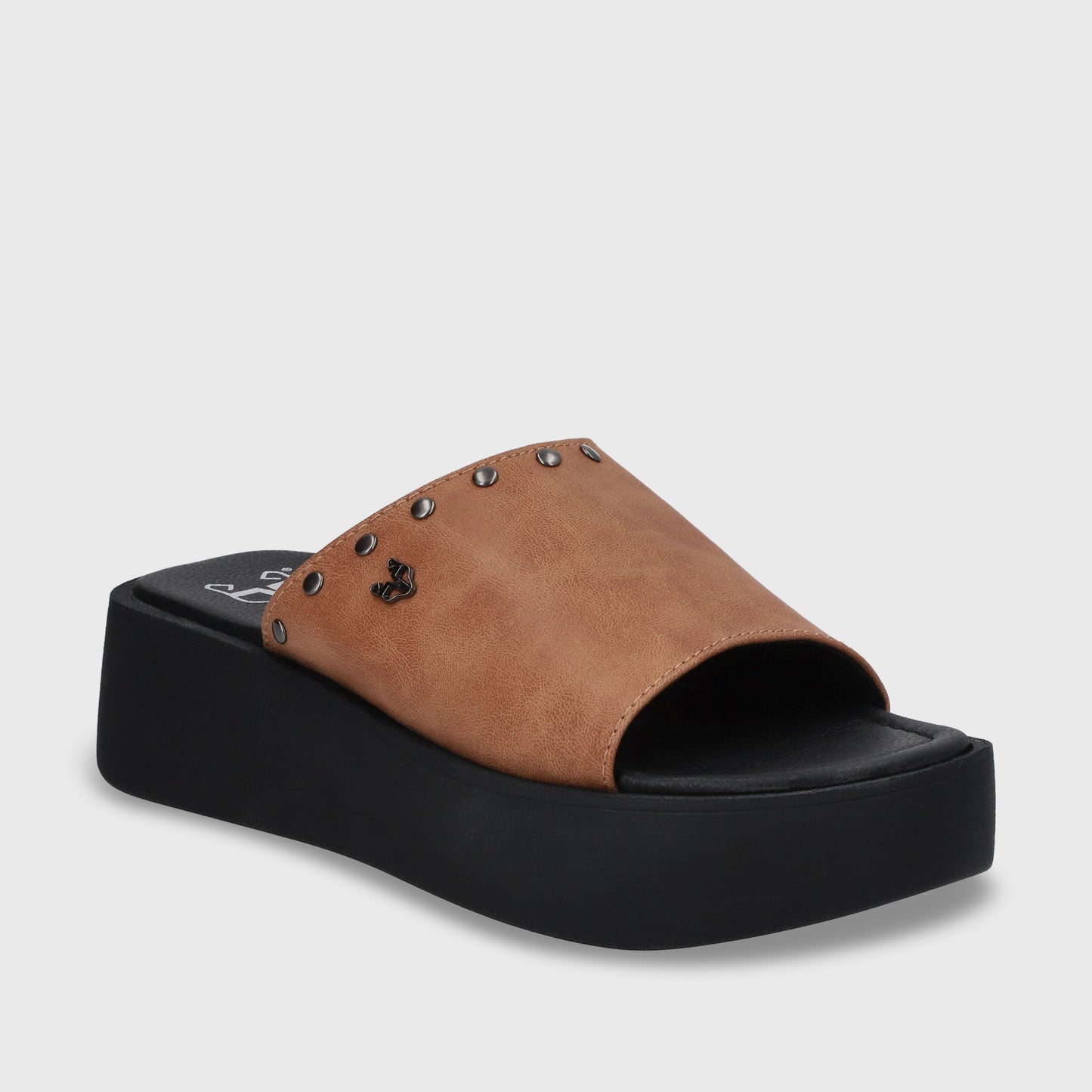 Sandalia Plataforma Camel Mujer 53730