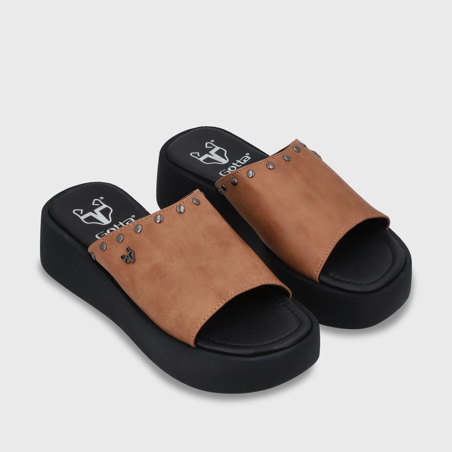 Sandalia Plataforma Camel Mujer 53730