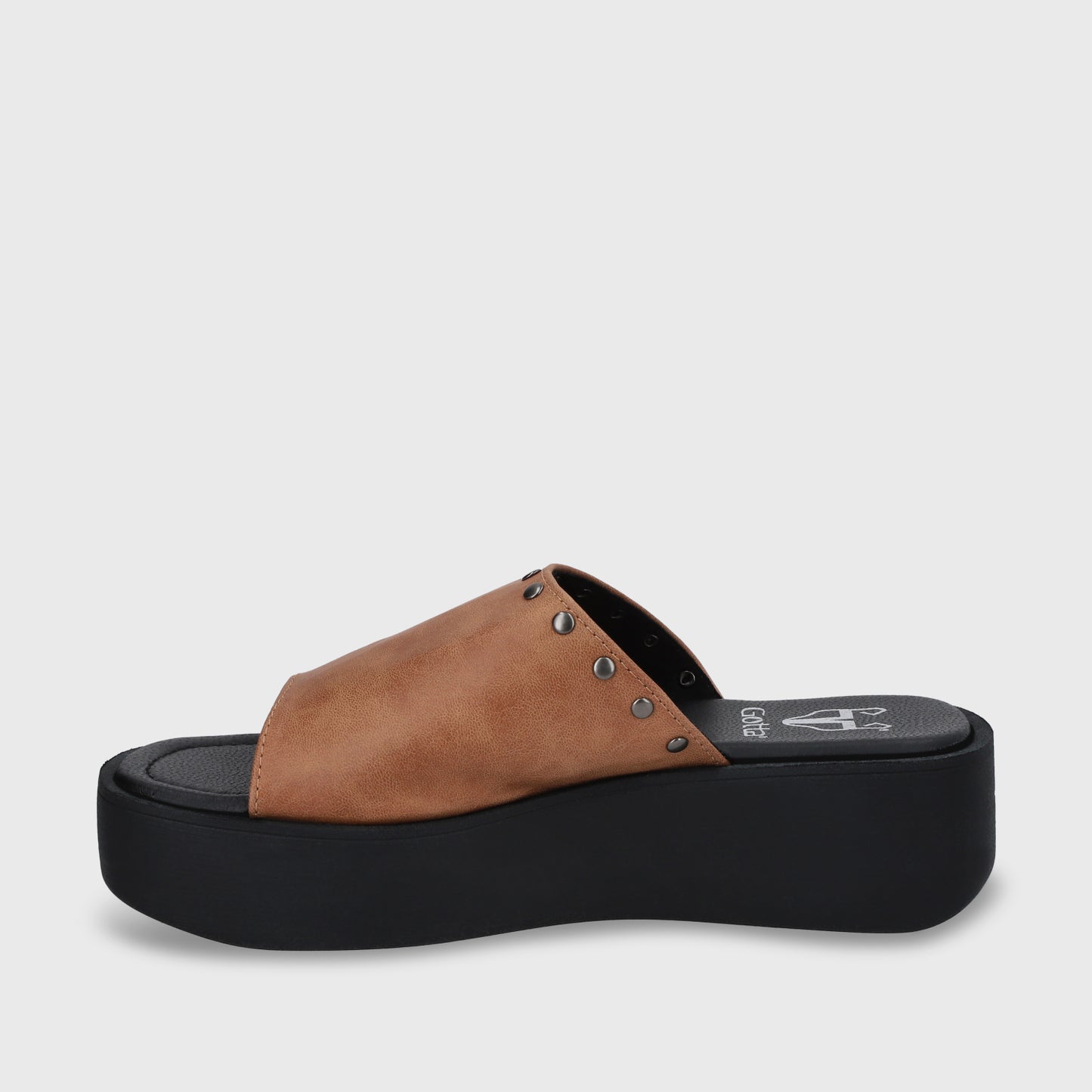 Sandalia Plataforma Camel Mujer 53730
