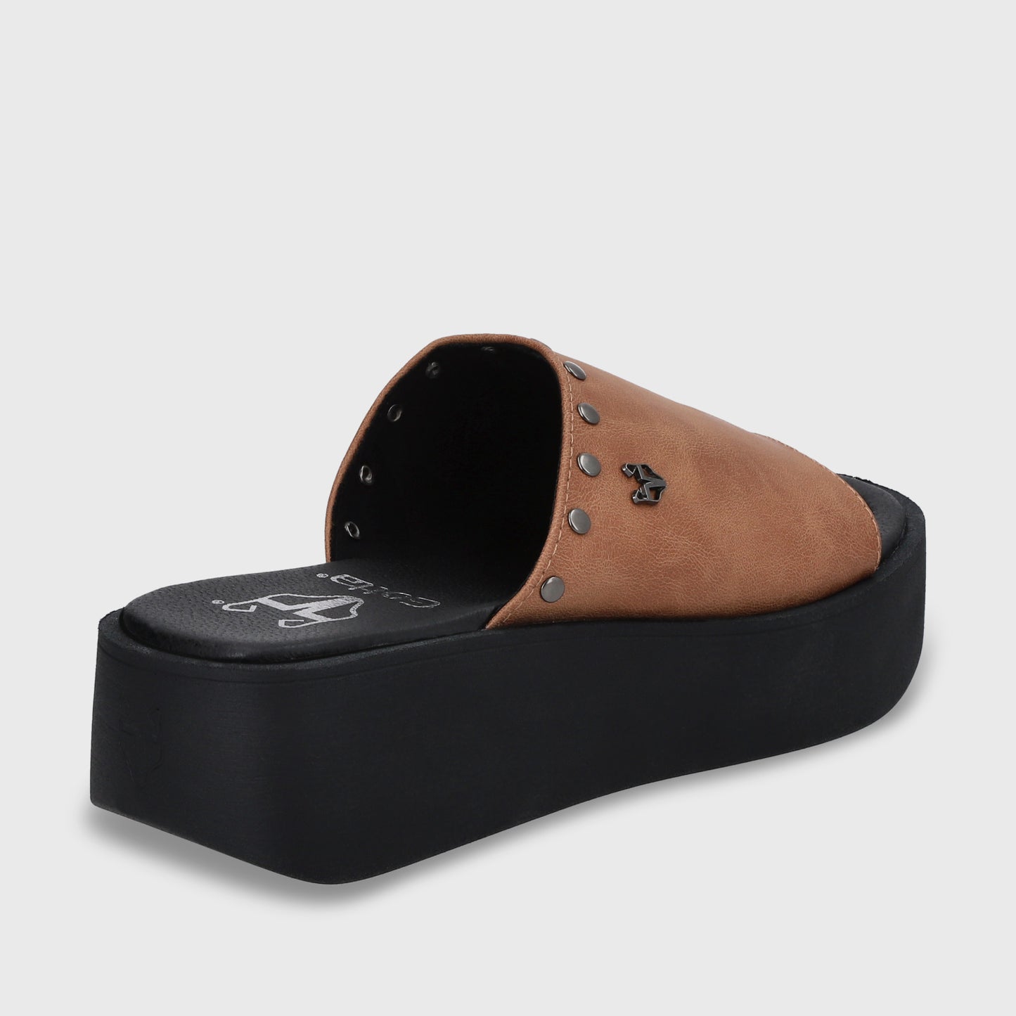 Sandalia Plataforma Camel Mujer 53730