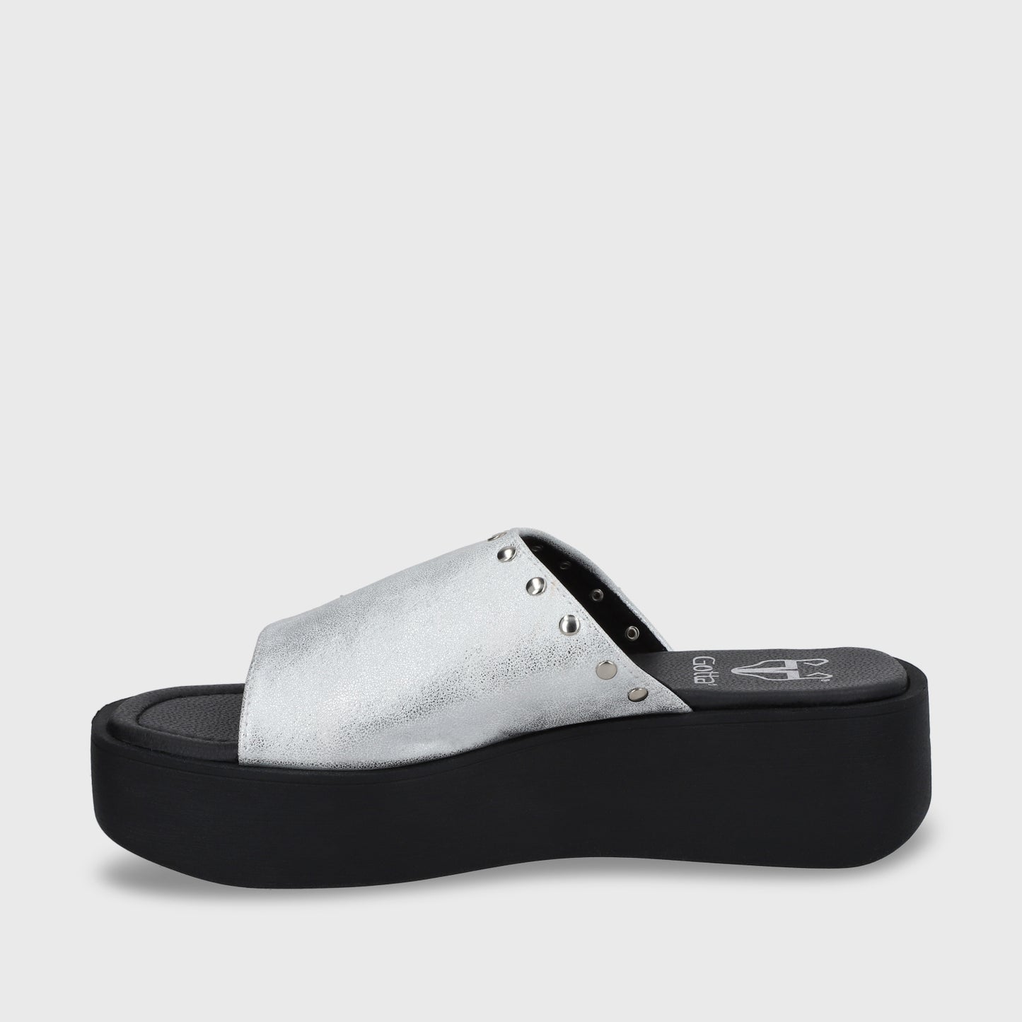 Sandalia Plataforma Plateado Mujer 53730