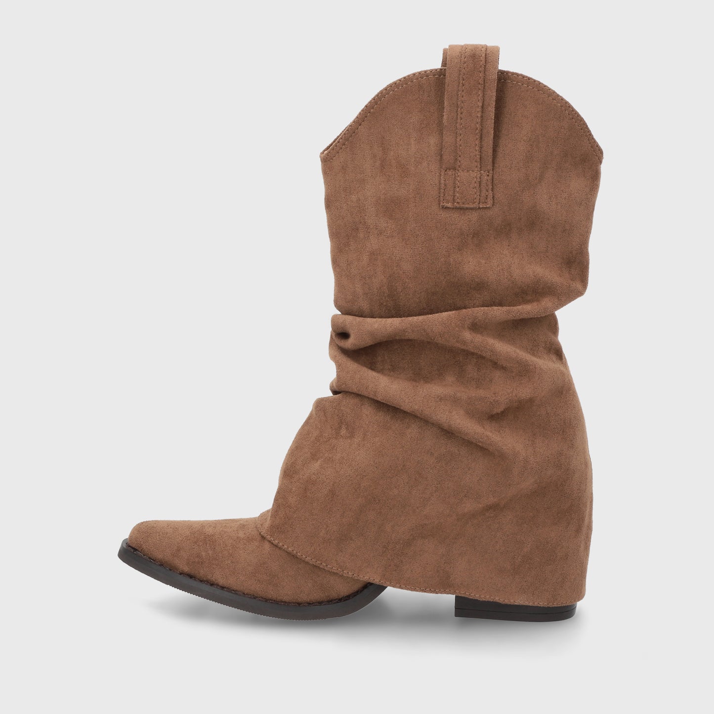 Bota Taco Camel Mujer 53781