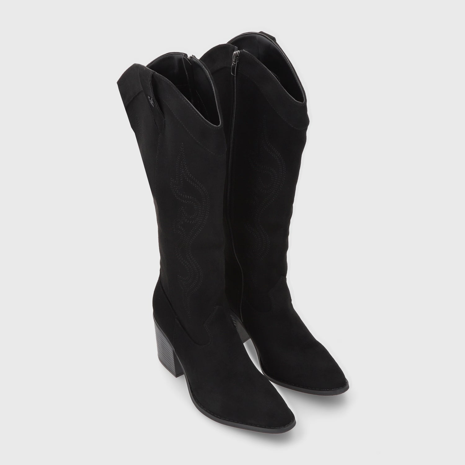 Bota Taco Negra Mujer 53782