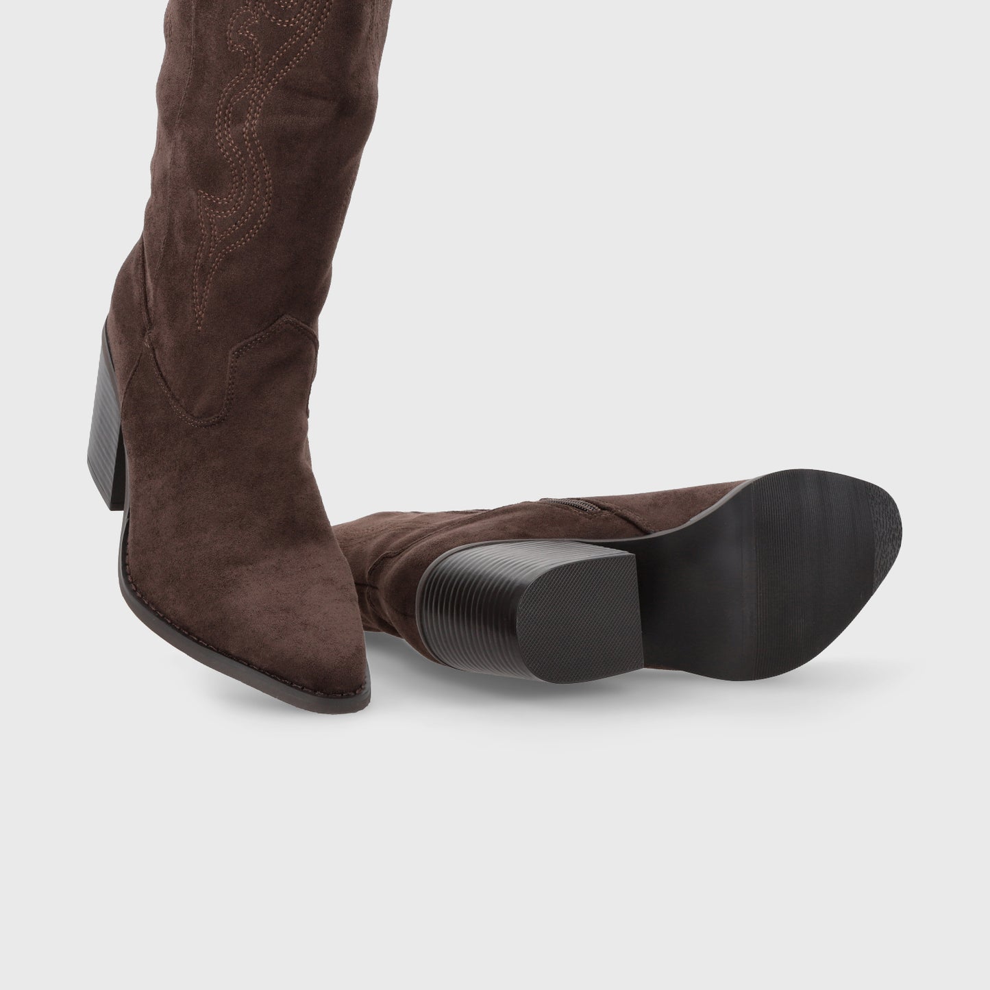 Bota Taco Café Mujer 53782