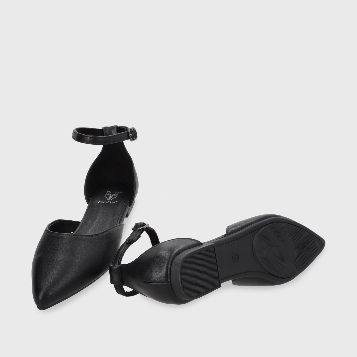Ballerina Plano Negro Mujer 54010
