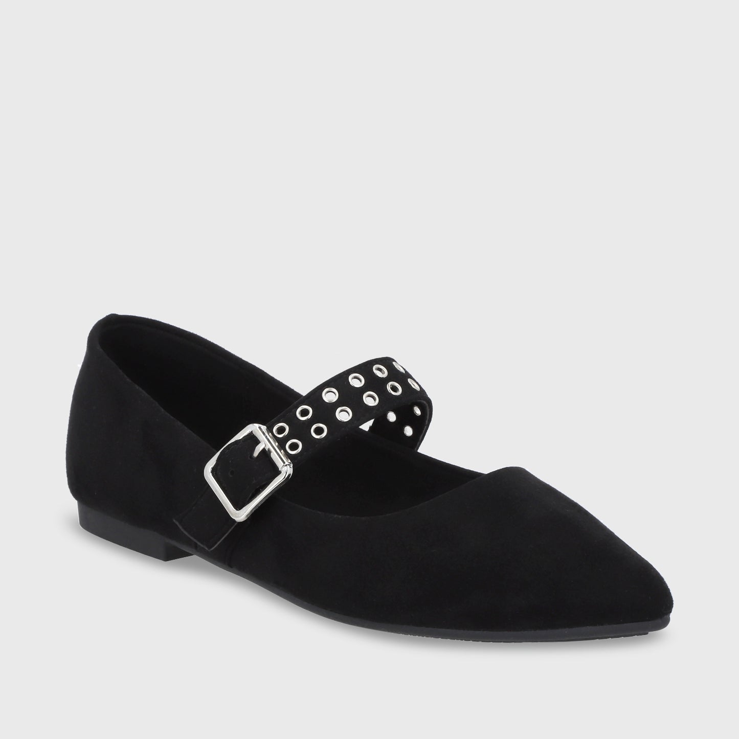 Ballerina Plano Negro Mujer 54011