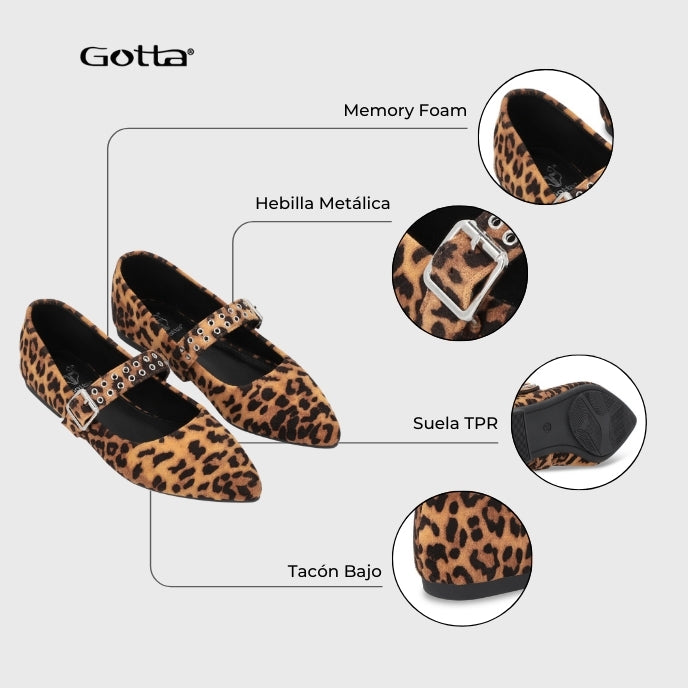 Ballerina Animal Print Mujer 54011