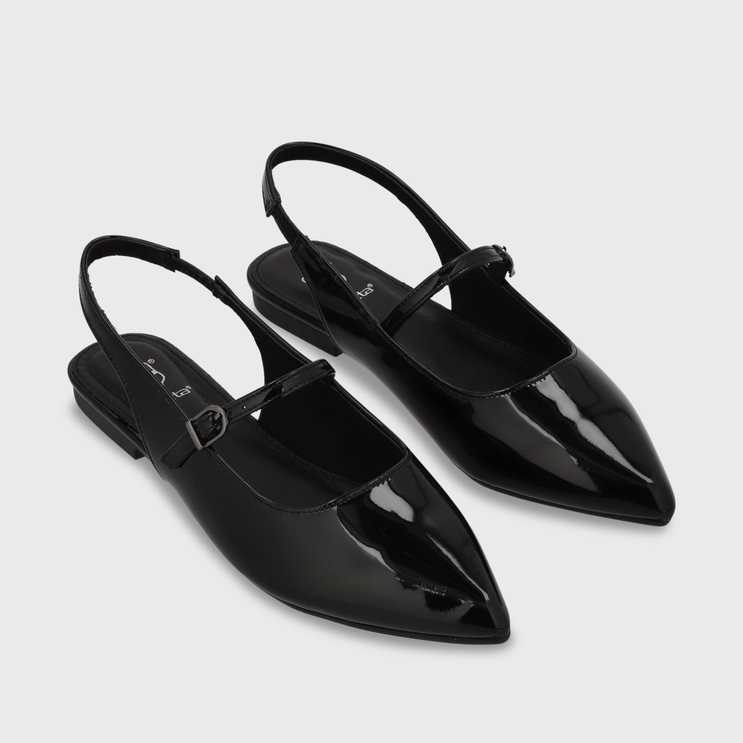 Ballerina Plano Negro Mujer 54012