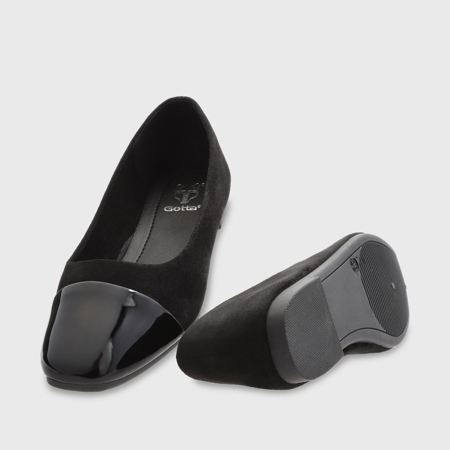 Ballerina Plano Negro Mujer 54020