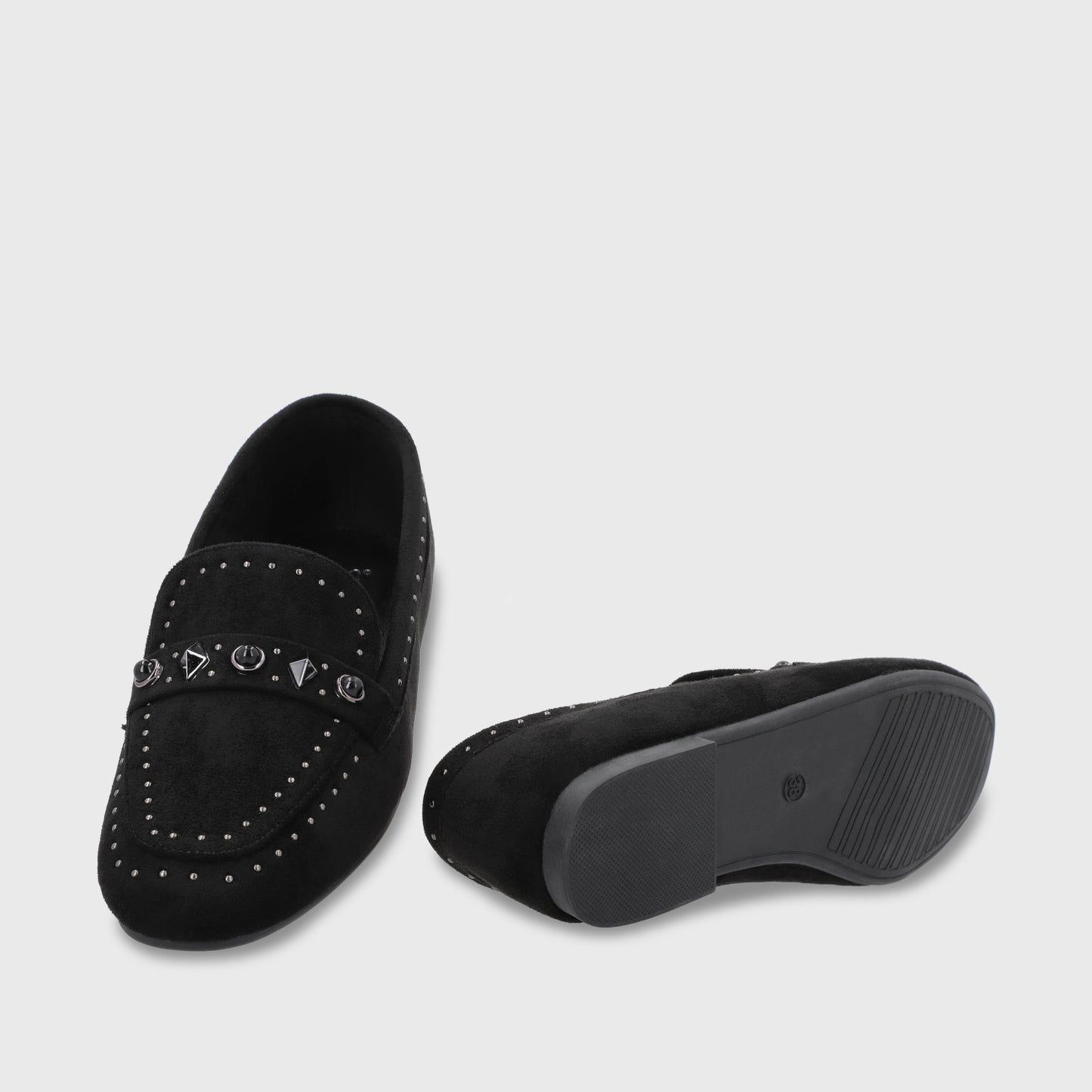 Zapato Plano Negro Mujer 54030