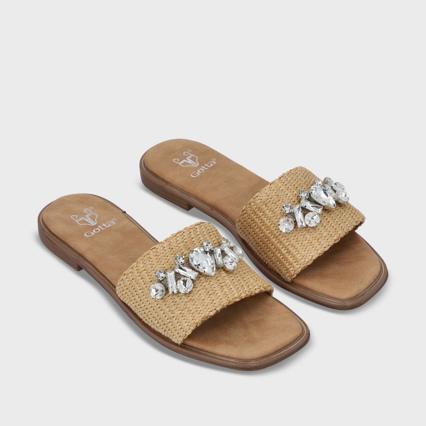 Sandalia Plano Rafia Mujer 55220